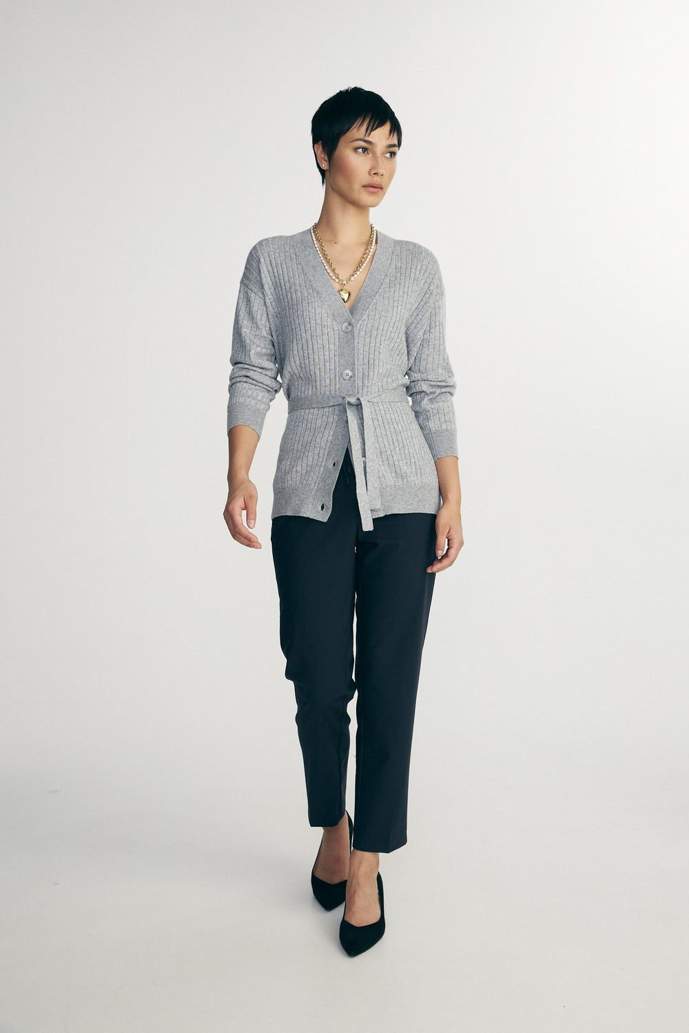 Cardigan ample avec ceinture