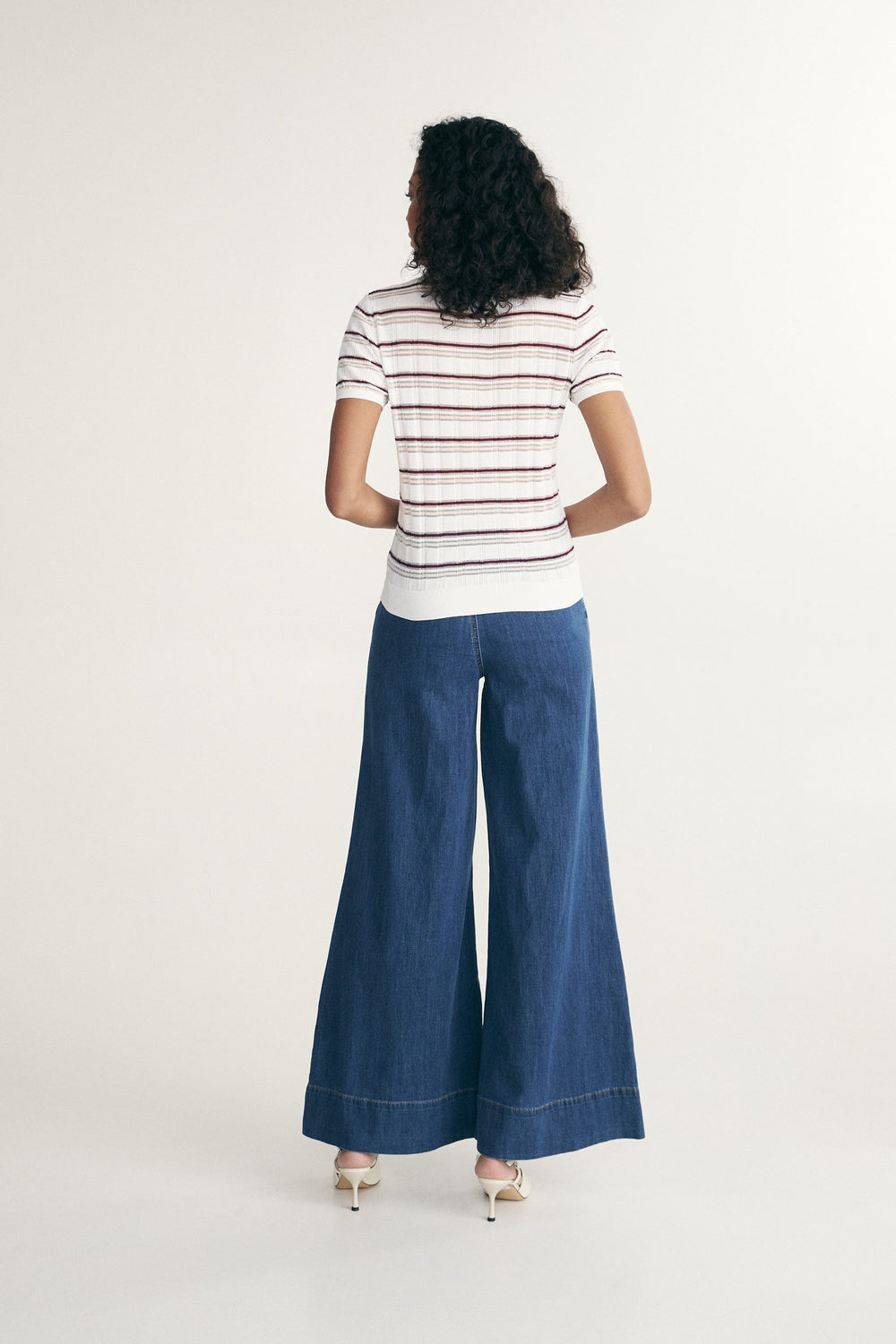 Textured stripes polo