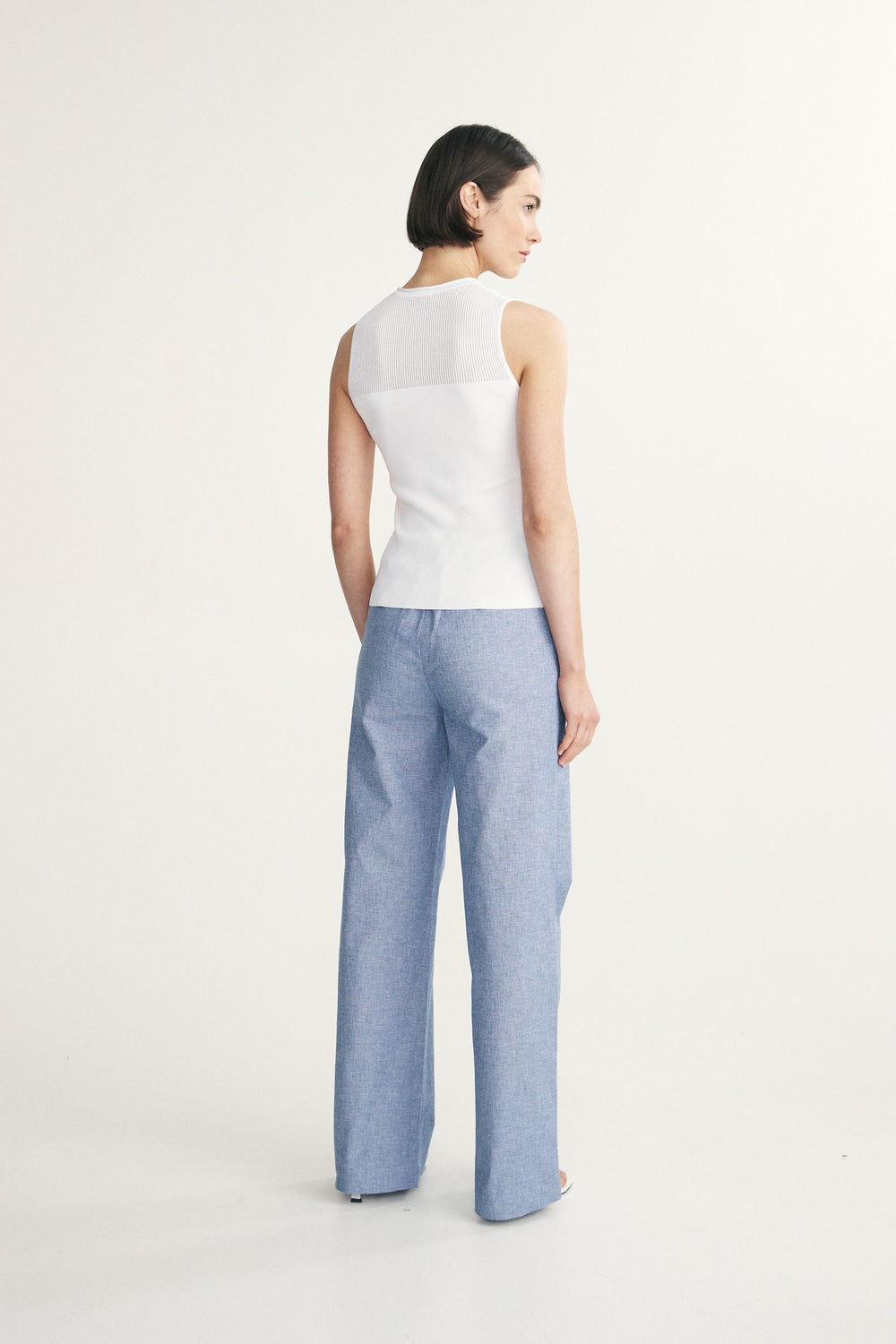 Camisole en maille côtelée