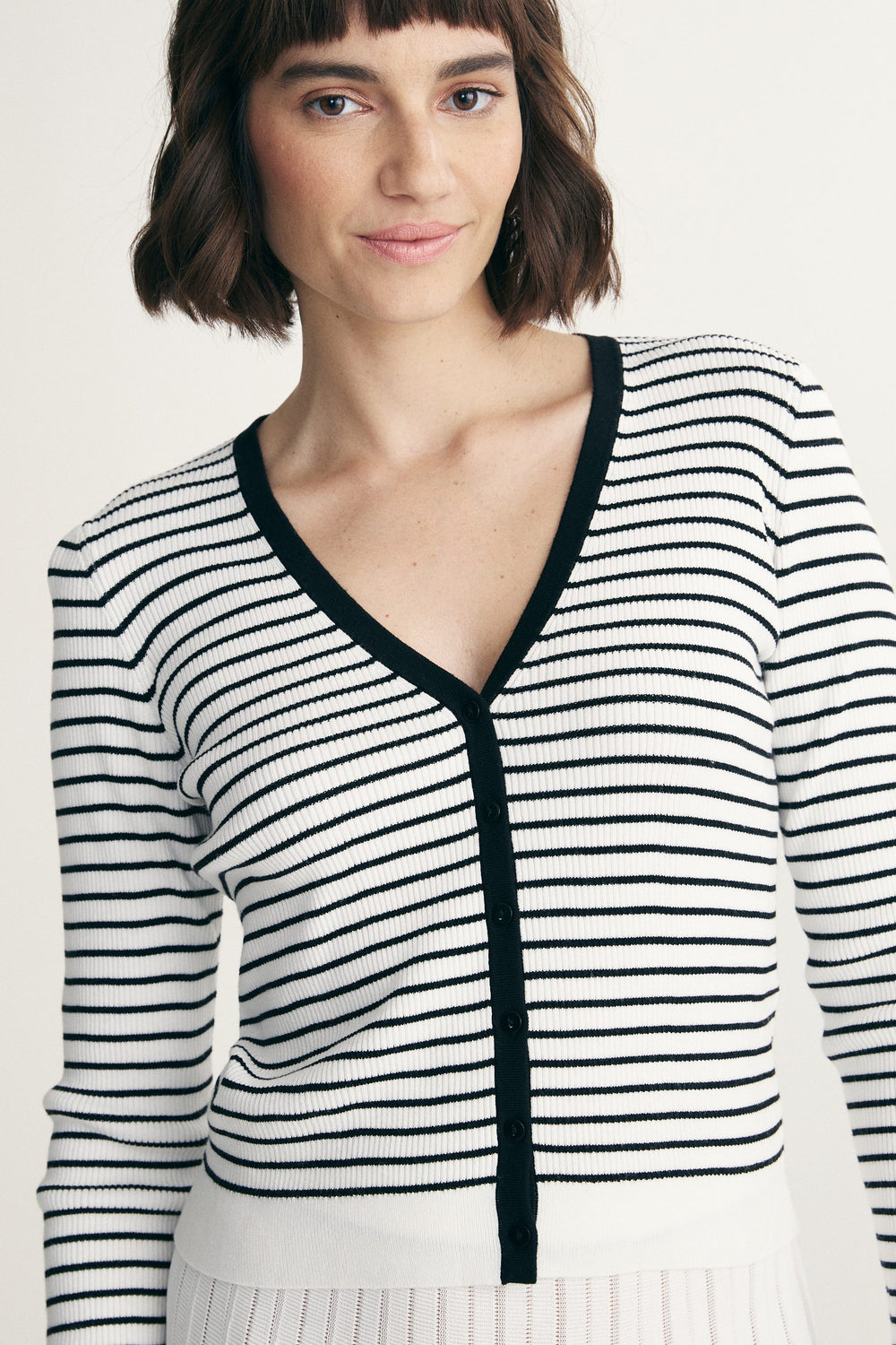 Cardigan rayé