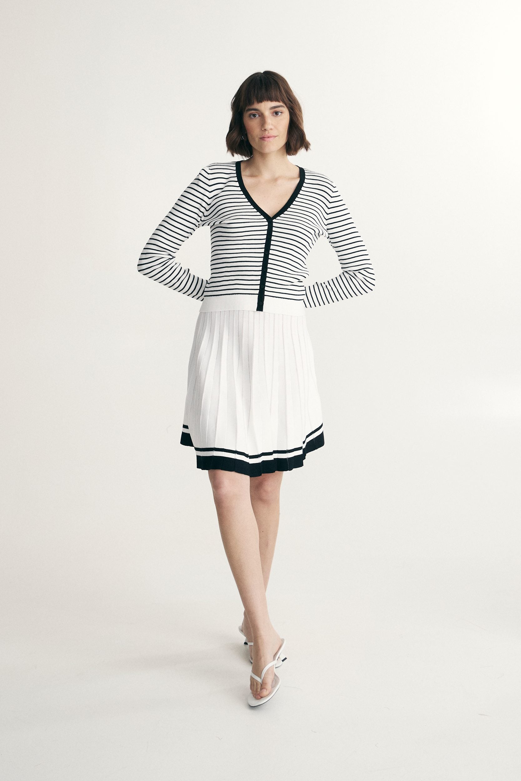 Cardigan rayé