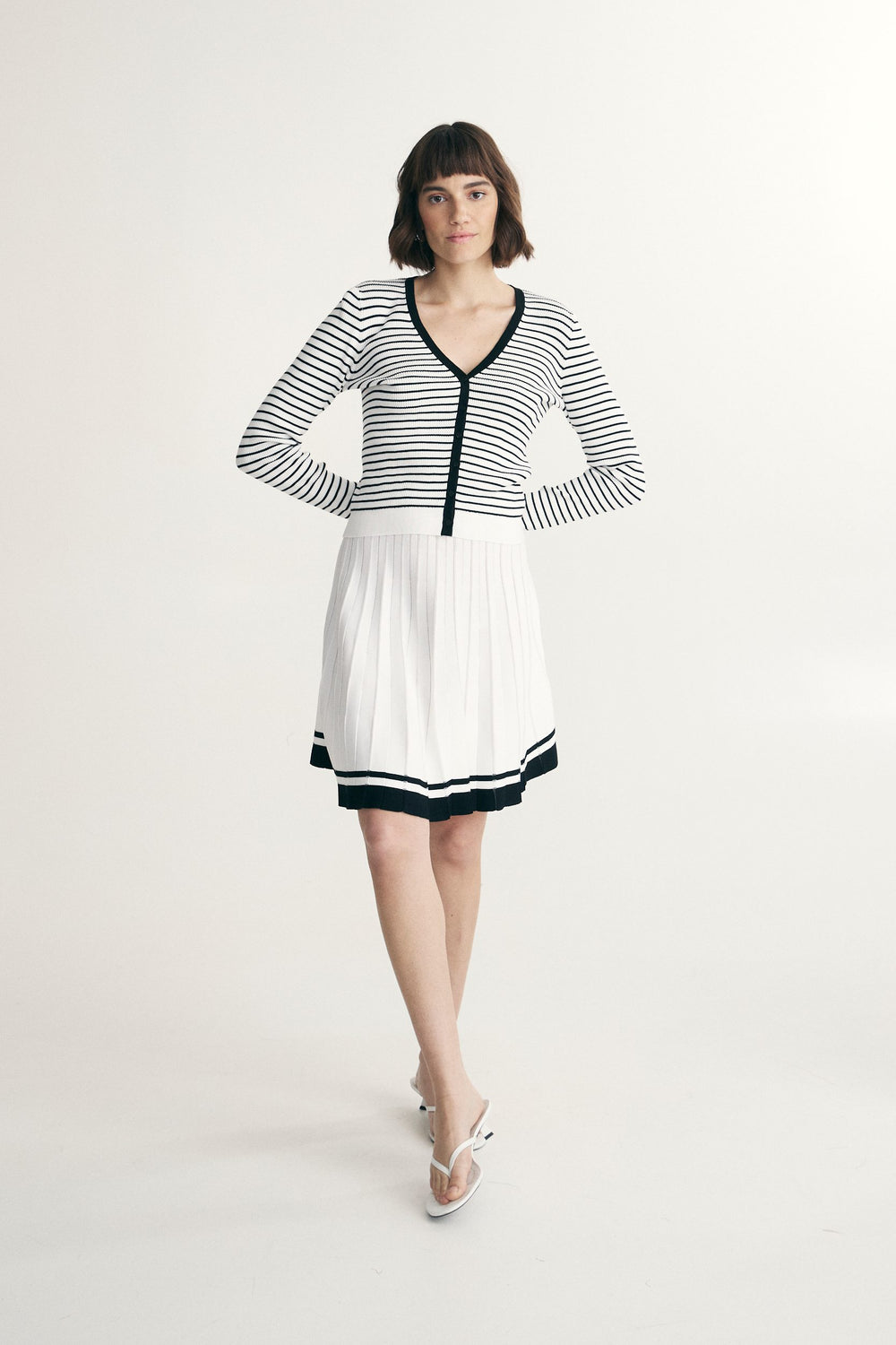 Cardigan rayé