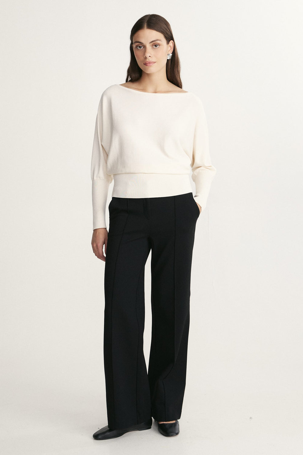 Off shoulder sweater