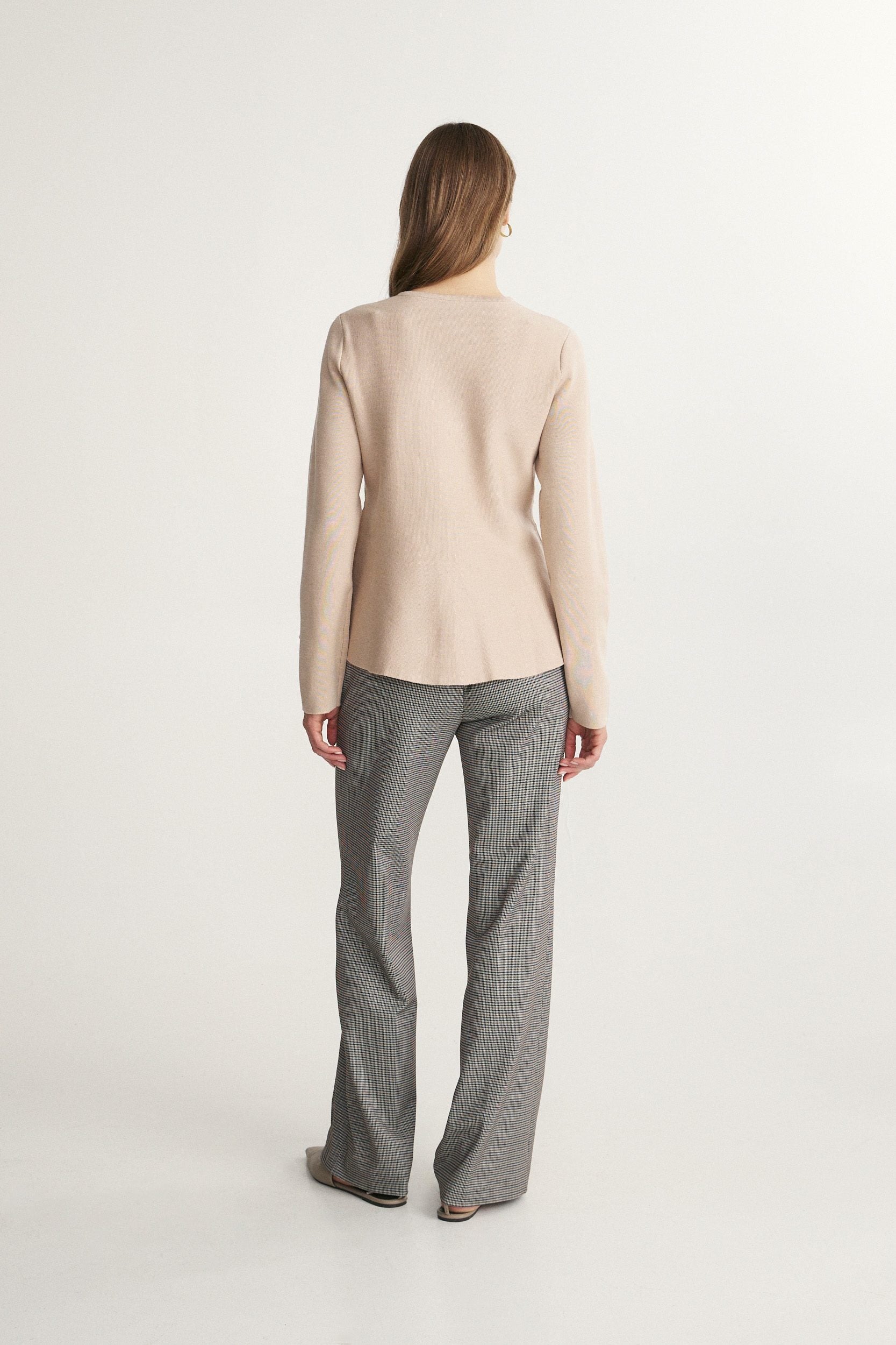 Peplum cardigan