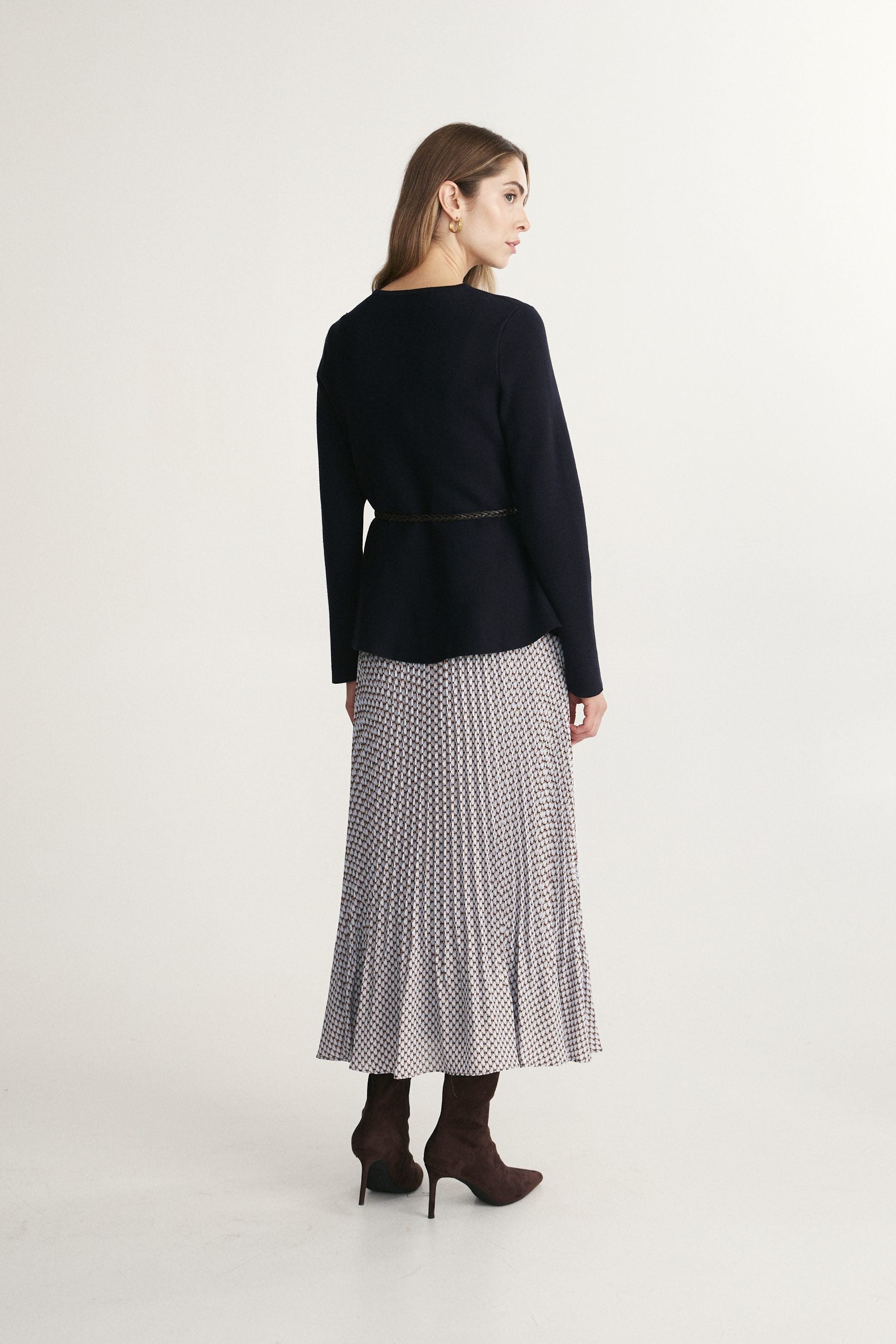 Peplum cardigan