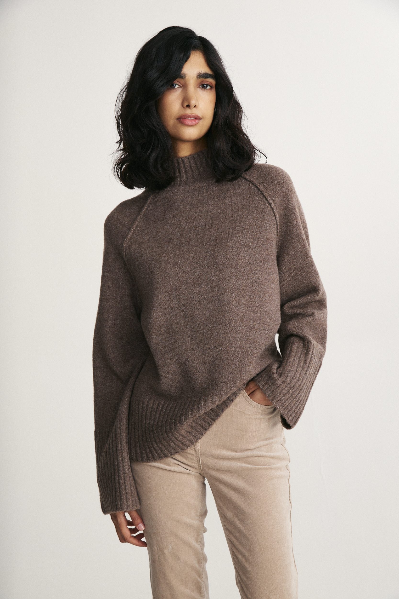 Mock neck sweater