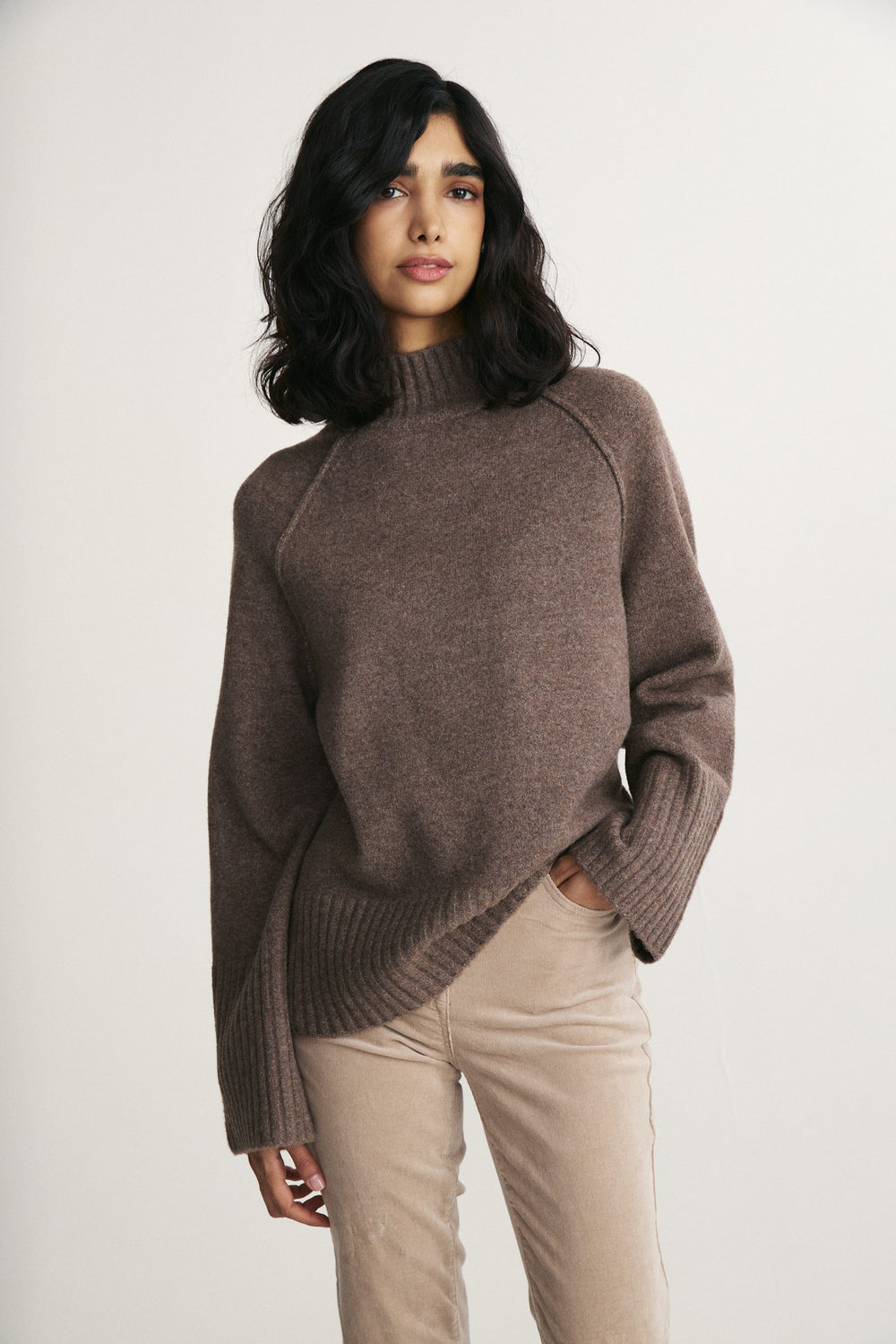 Mock neck sweater