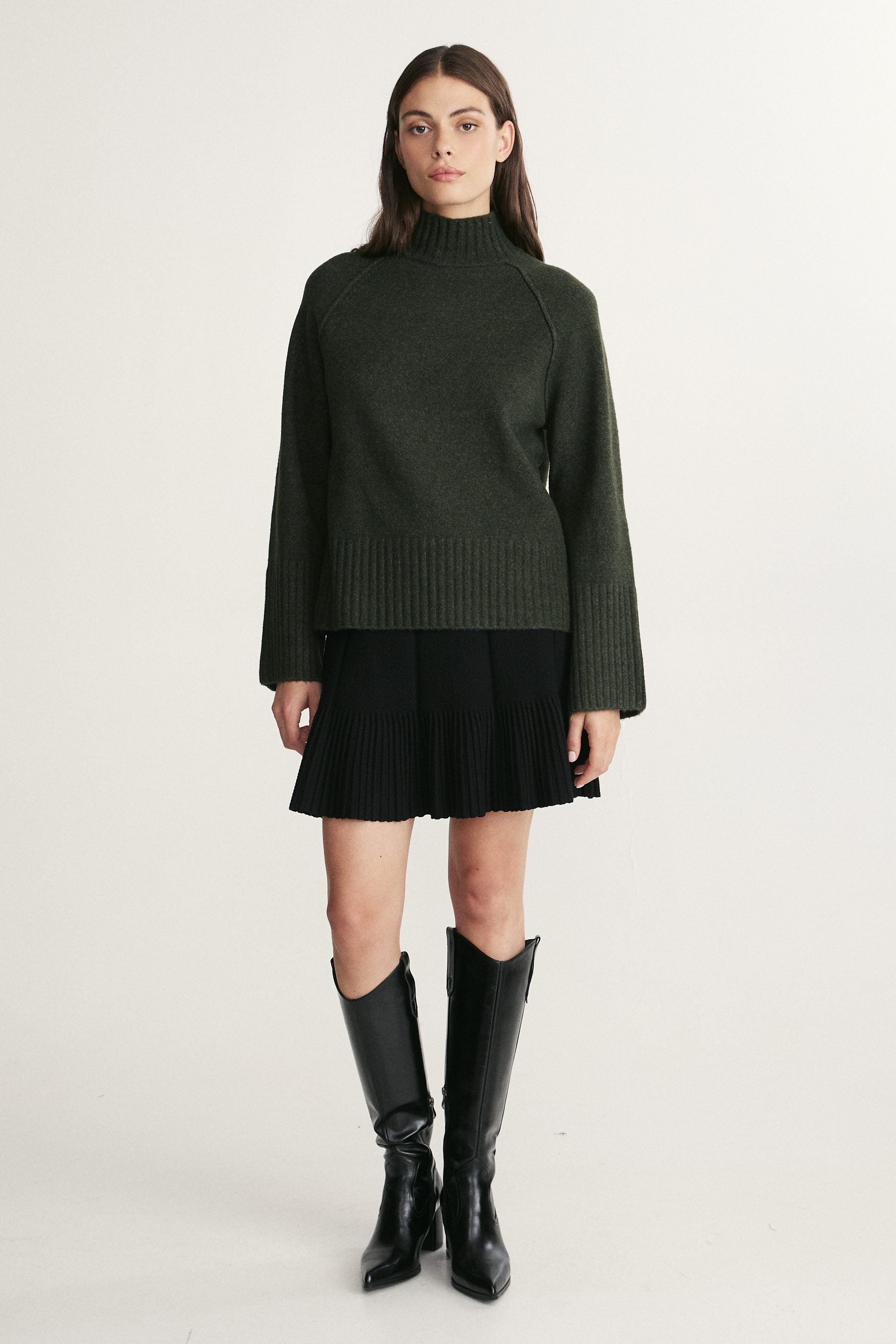 Mock neck sweater