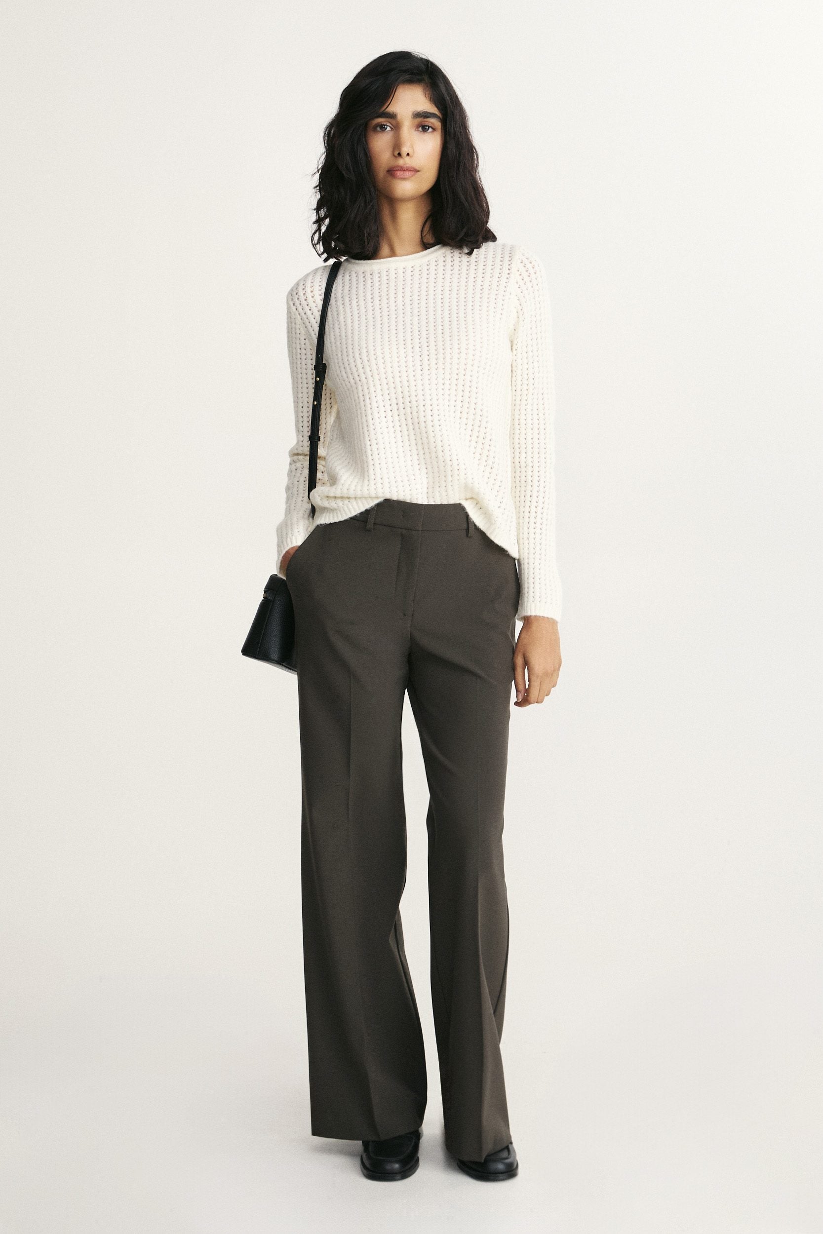Openwork soft sweater