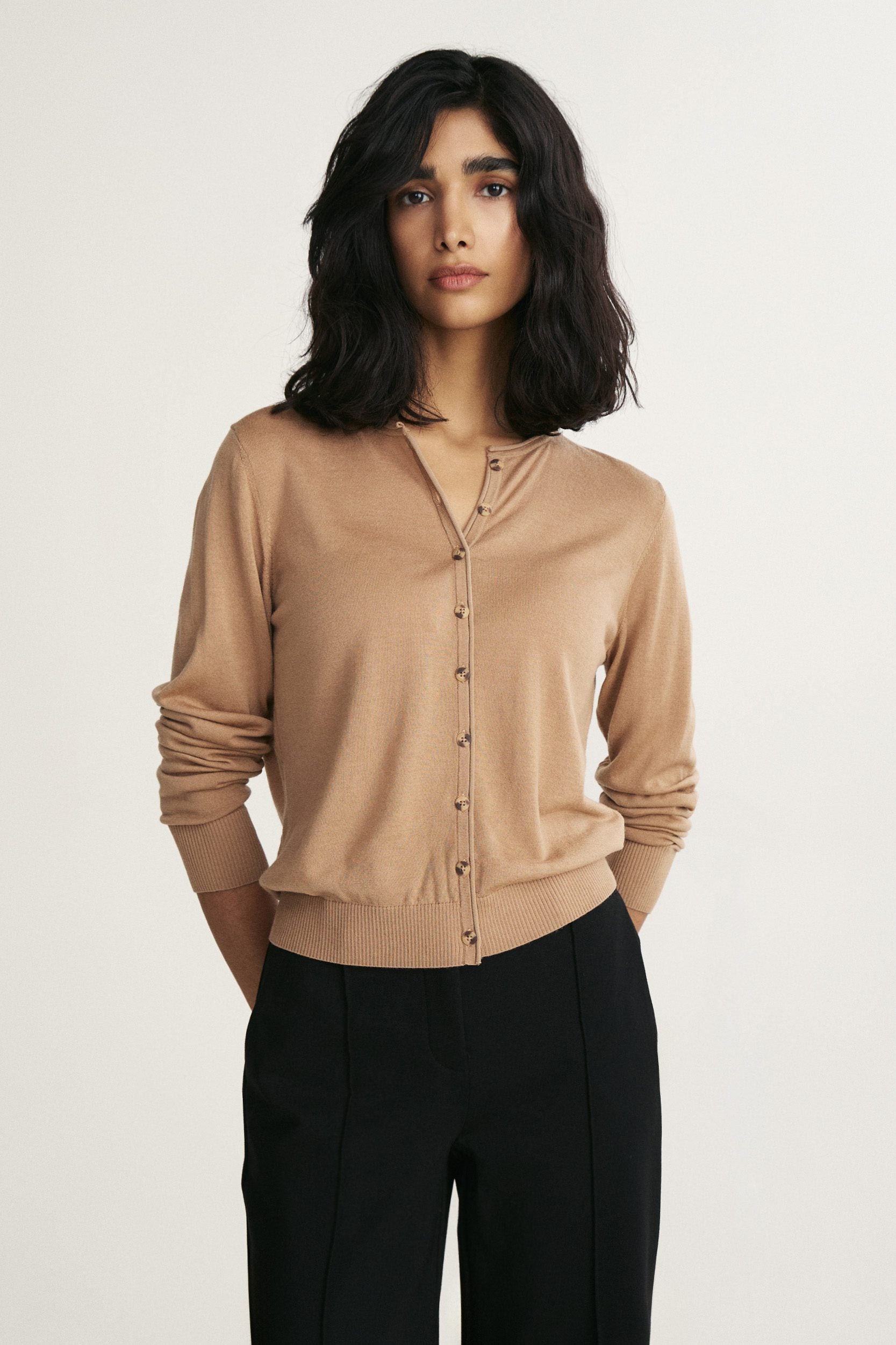Merino wool cardigan
