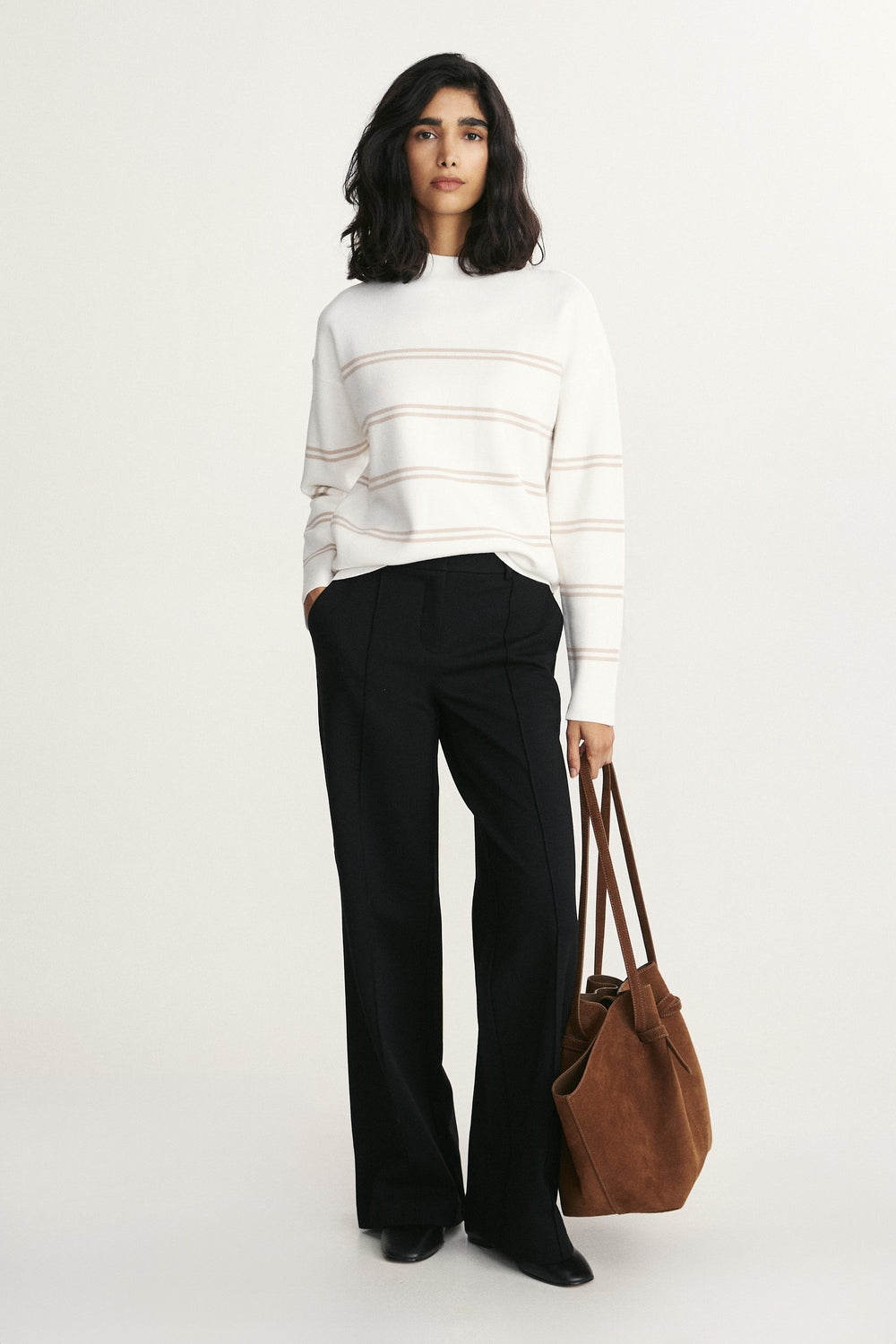 Oversized striped sweater