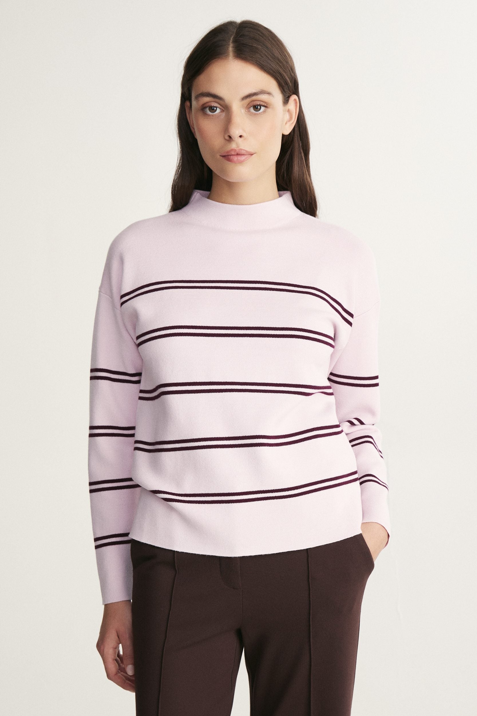 Oversized striped sweater