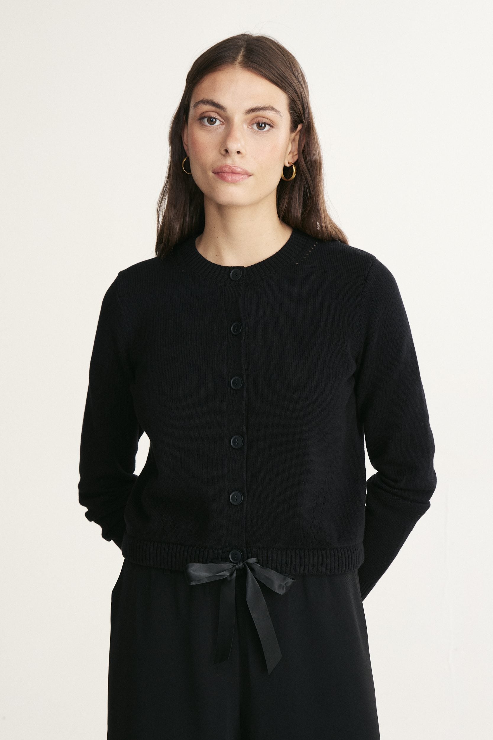 Cardigan noué devant