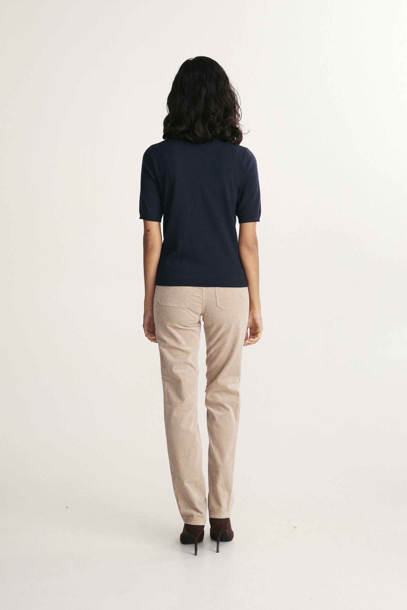 Short sleeve merino wool top