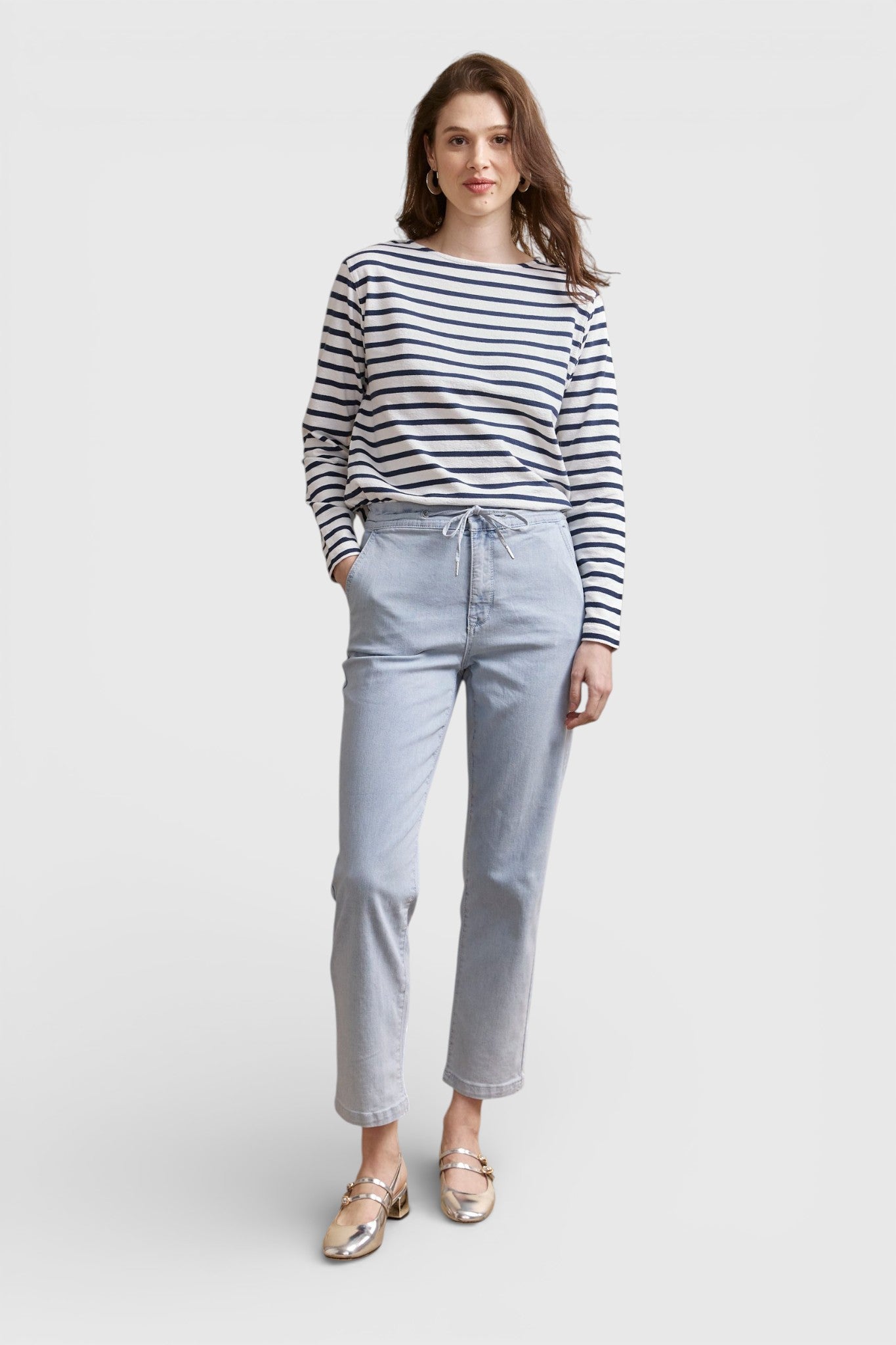 Jean with drawstring