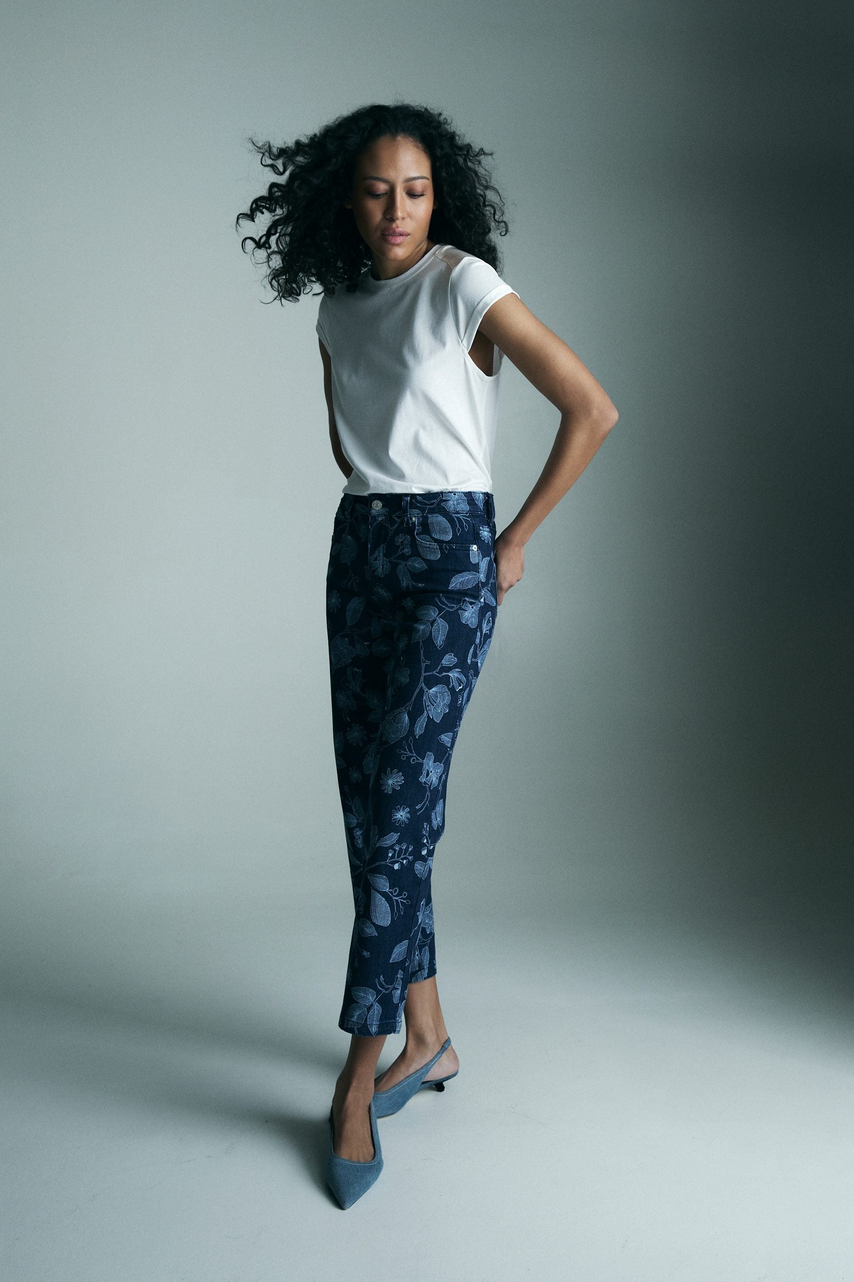 Jean classique imprimé