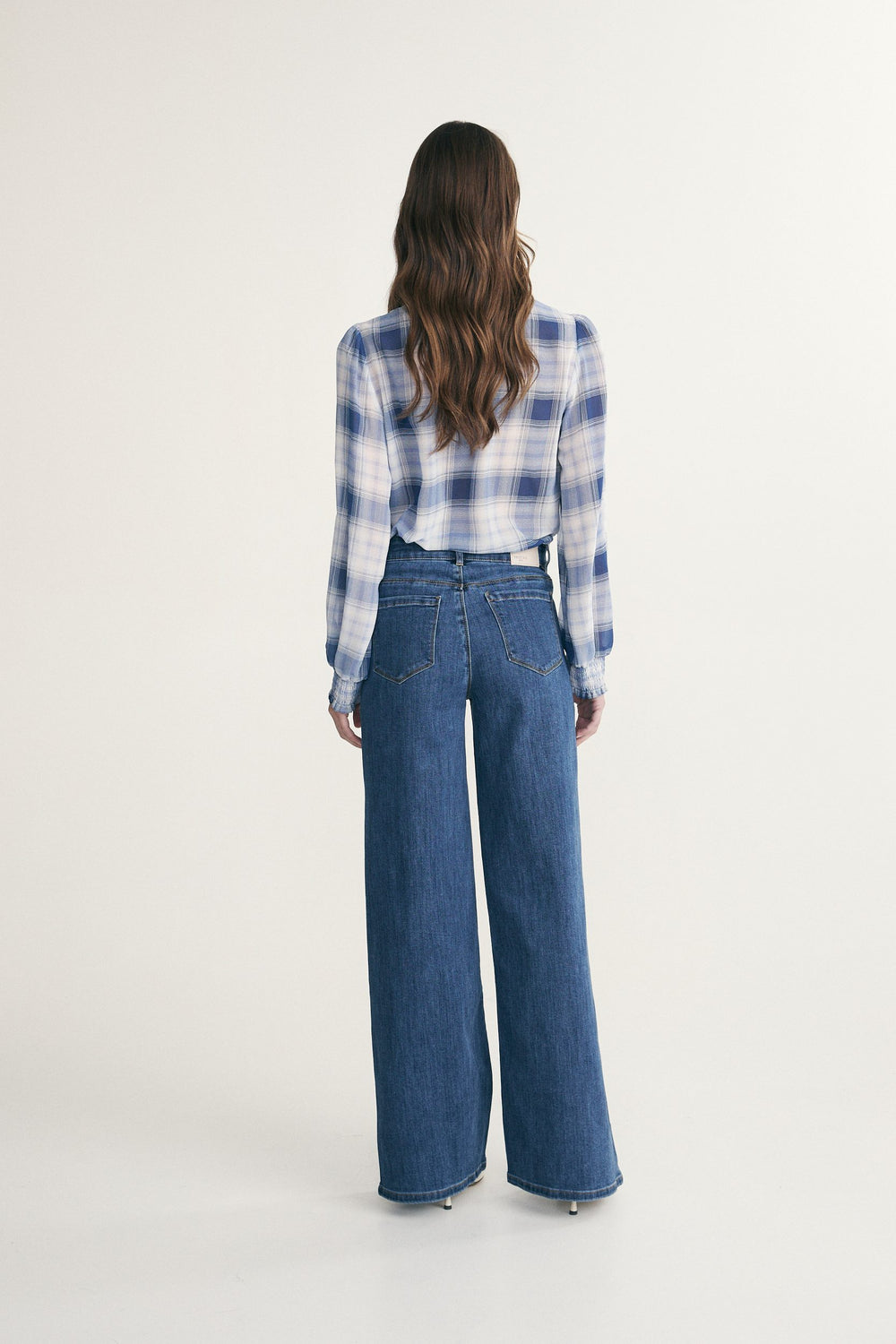 Jeans droit taille haute