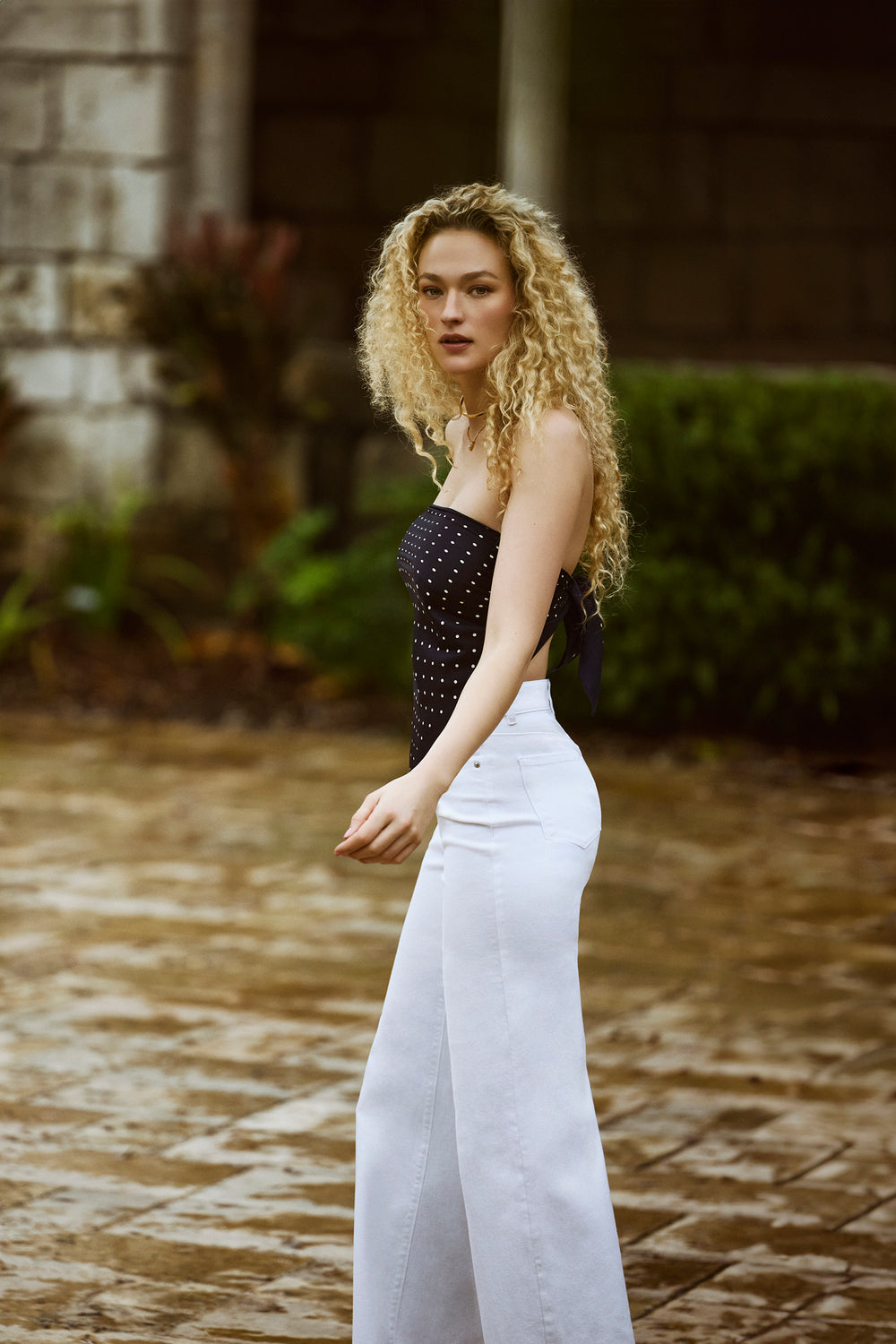 Jeans droit taille haute