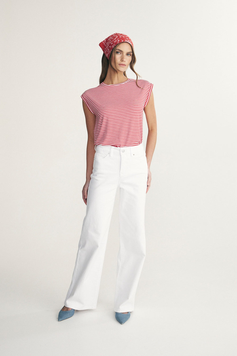 Jeans droit taille haute