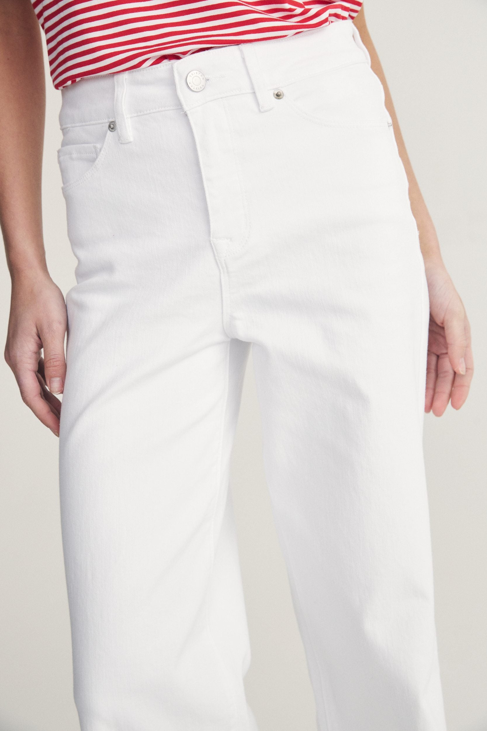 Jeans droit taille haute