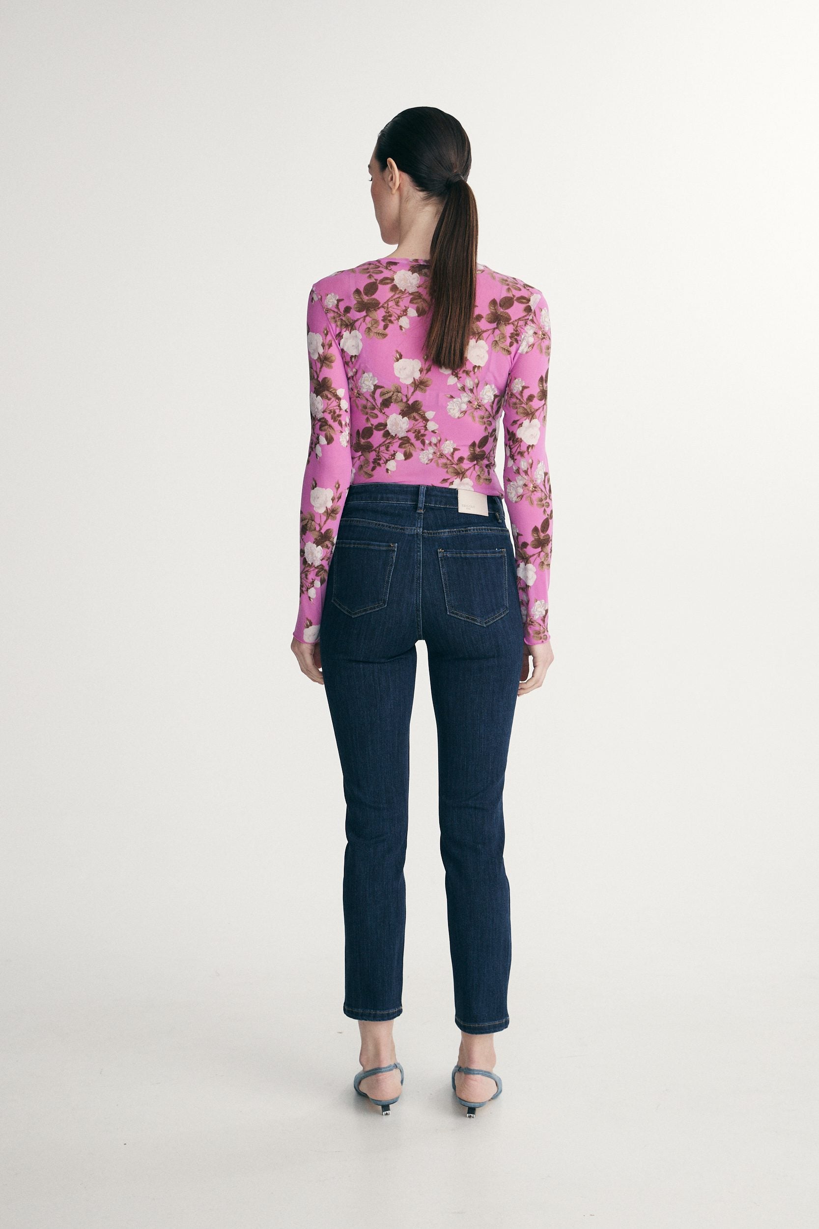 High waist crop jeans