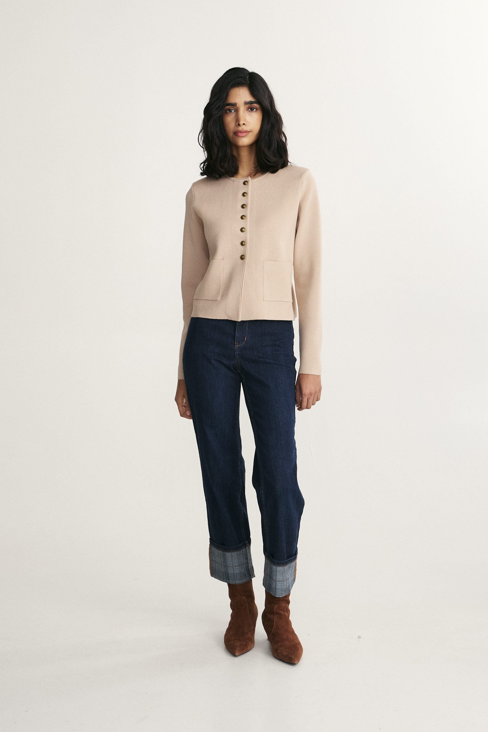 Urban Jean with printed large cuff