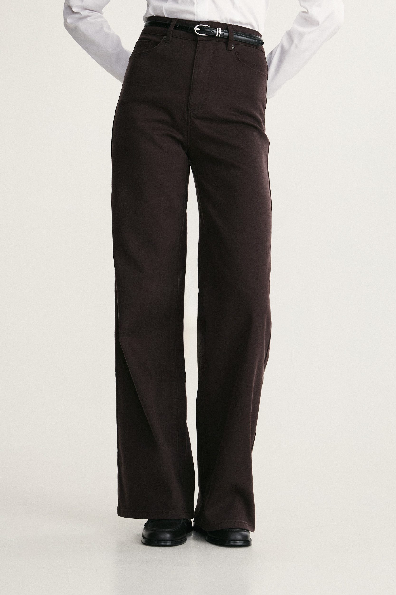Jeans droit taille haute