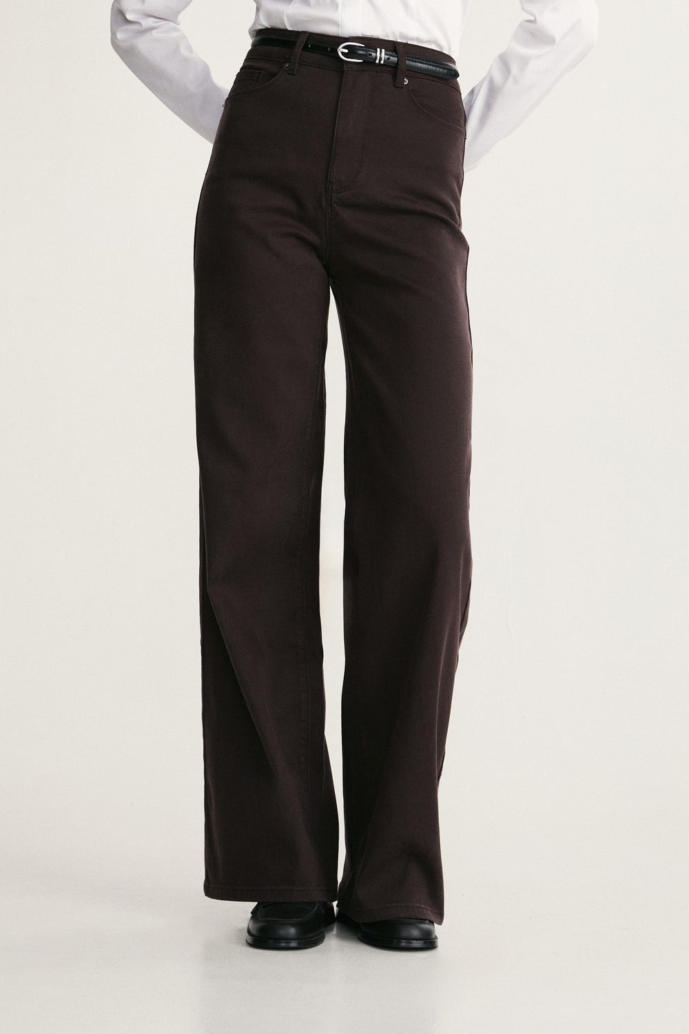 Jeans droit taille haute