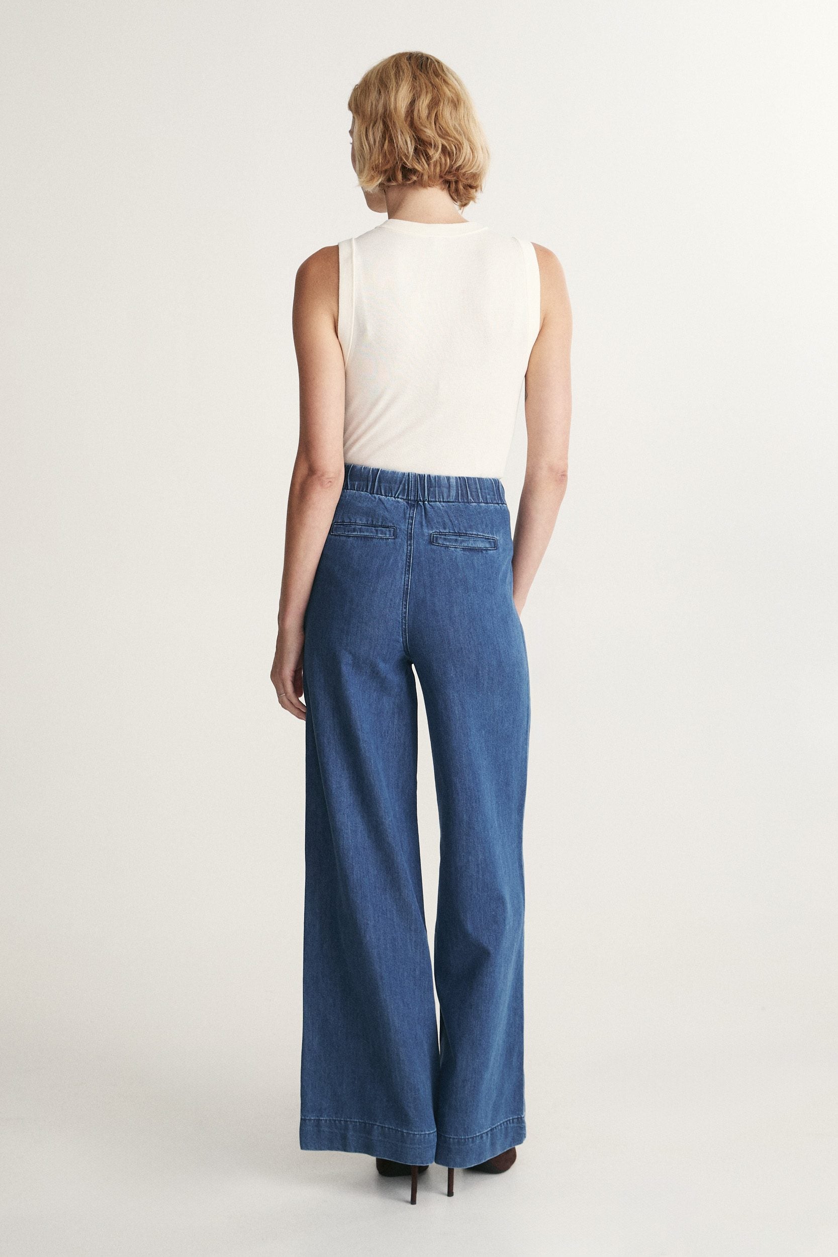Jean fluide avec taille élastique