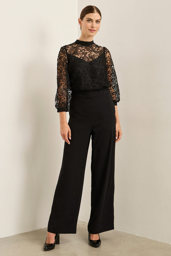 Jumpsuit with lace top