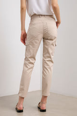 Push up pants with zipper detail
