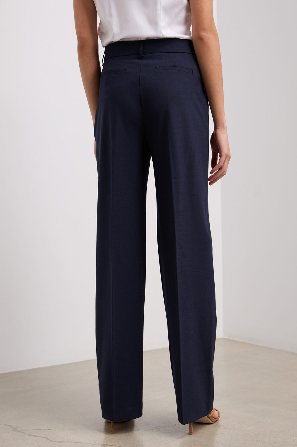 Pantalon large à plis