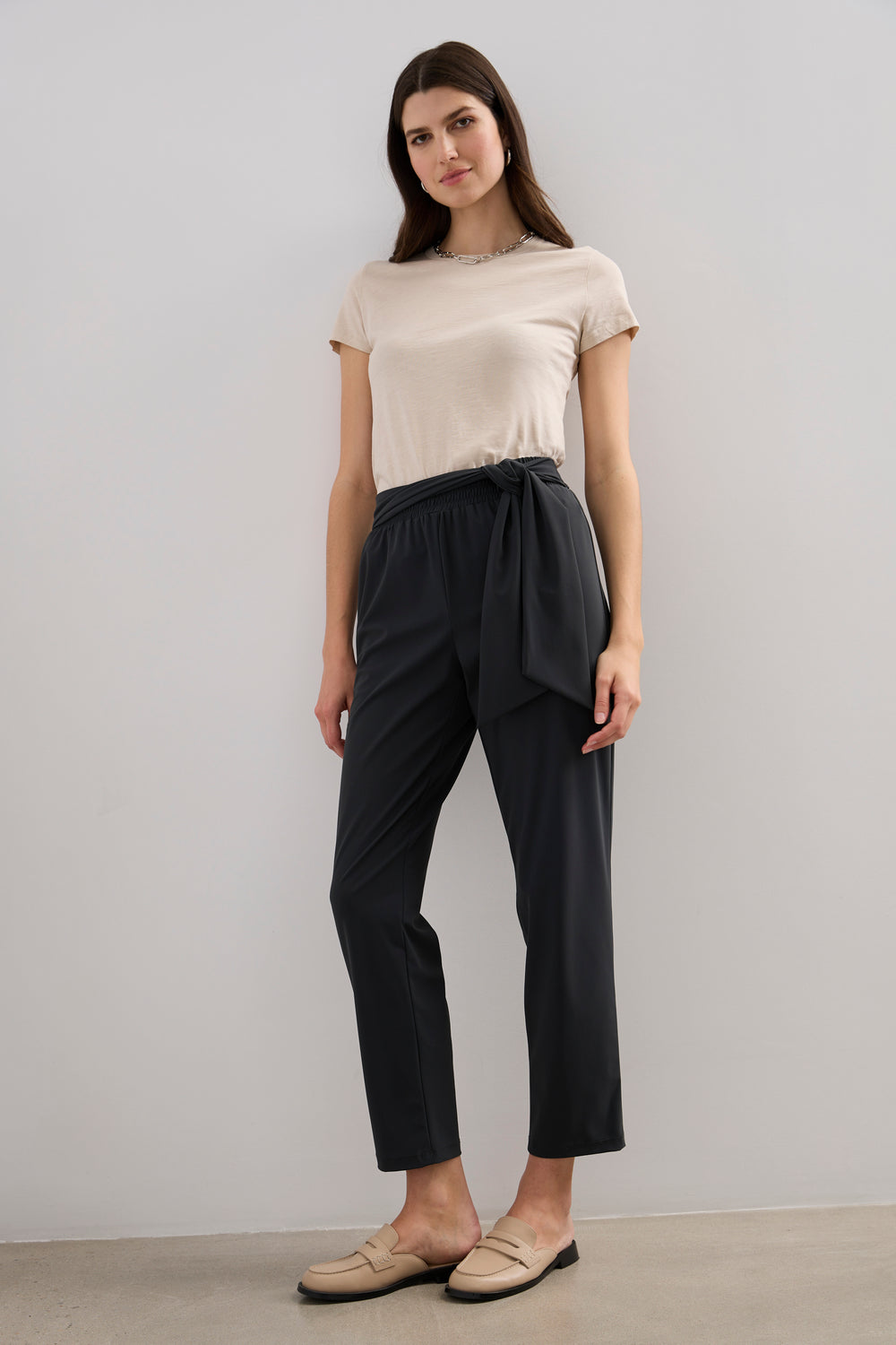 Pantalon Sport Chic à ceinture