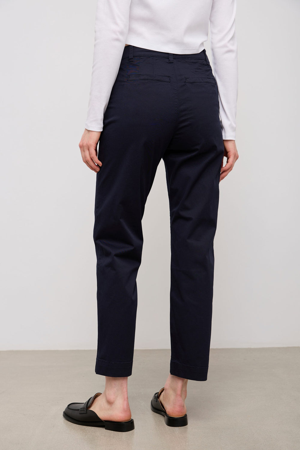 Pantalon taille haute à pinces