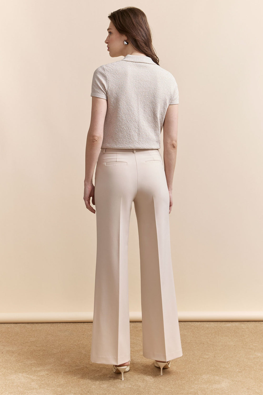 Pantalon à taille haute