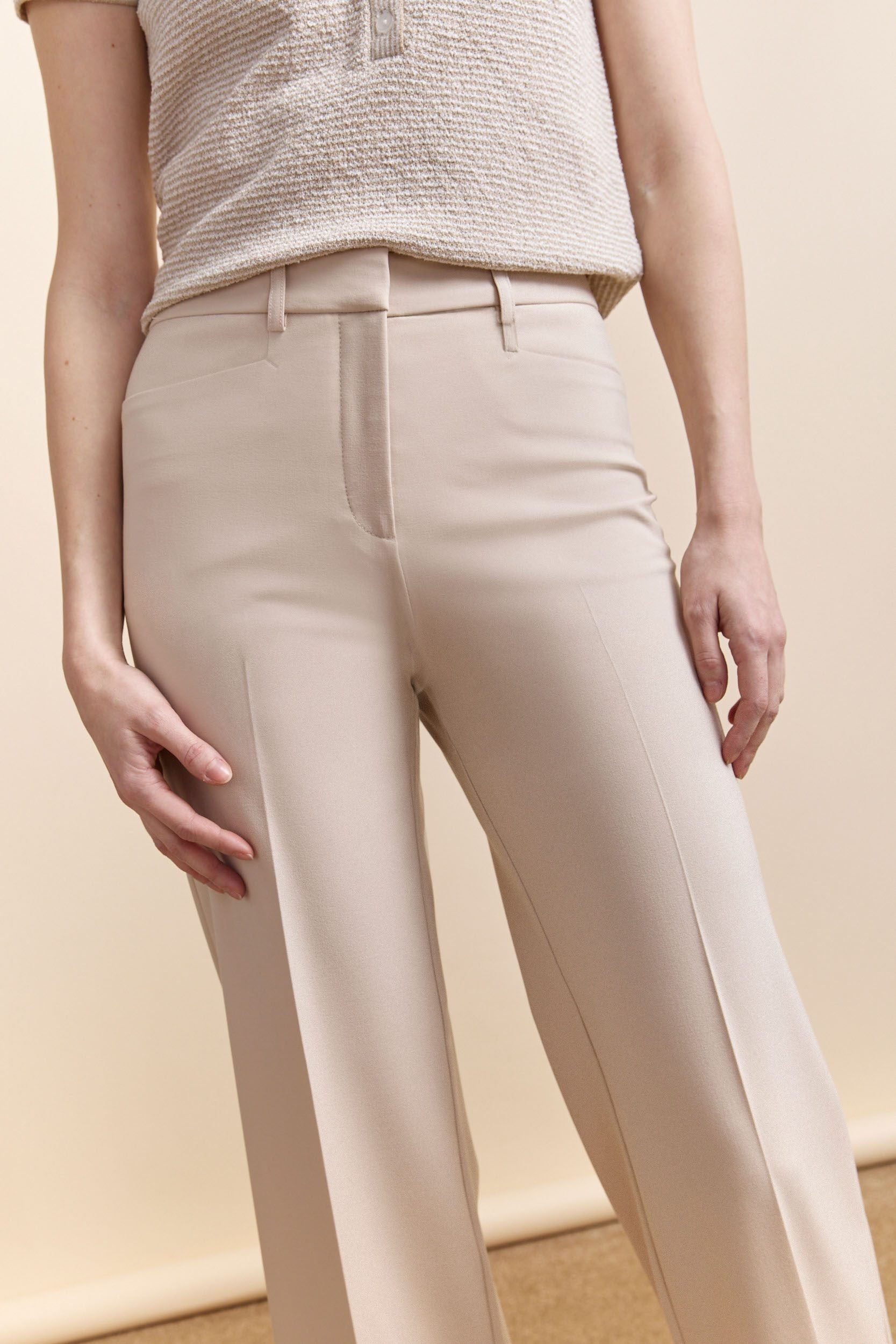 Pantalon à taille haute