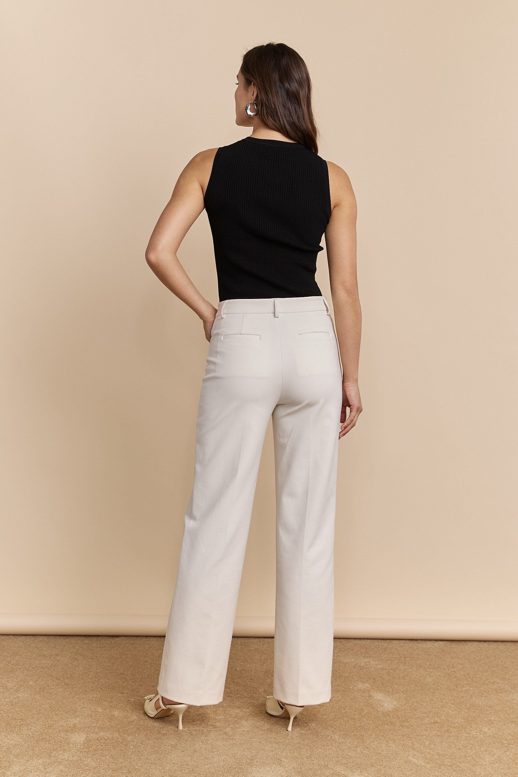 Pantalon taille haute