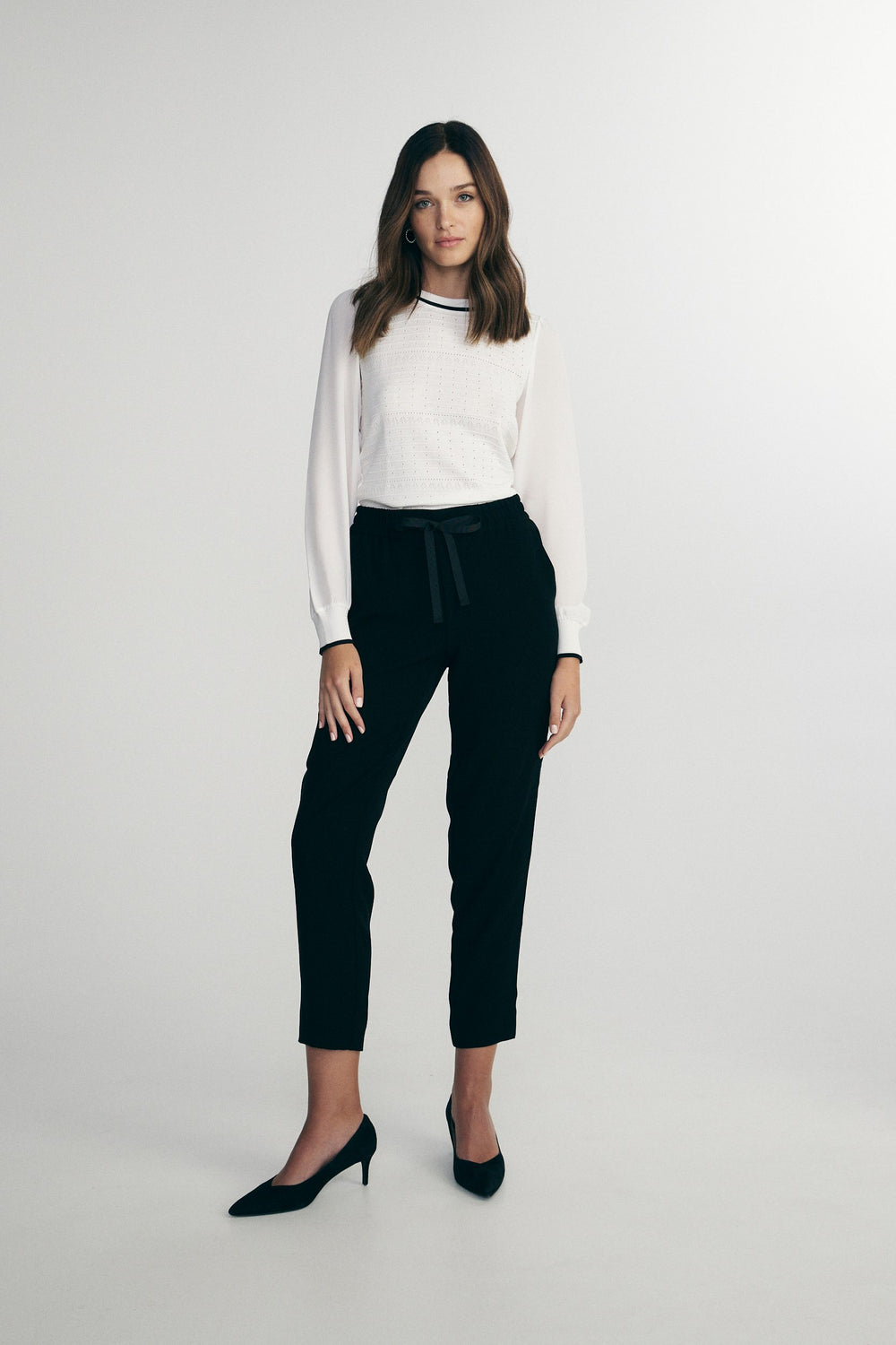 Pantalon décontracté avec ruban