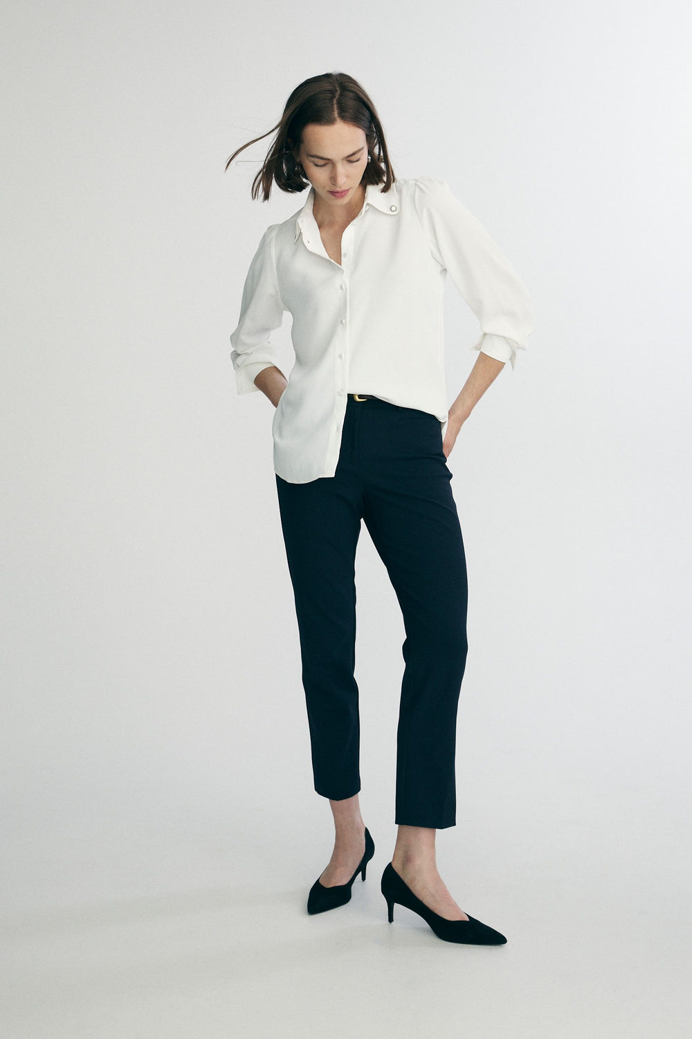 Straight cropped pant