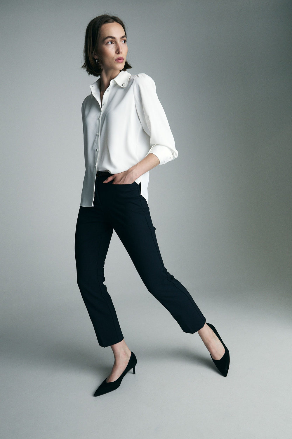 Straight cropped pant