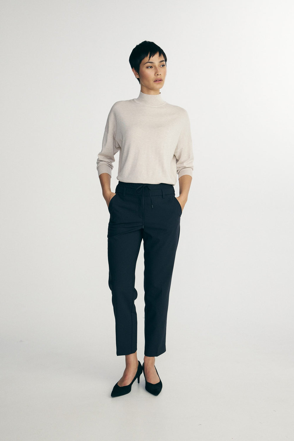 Pantalon à double ceinture
