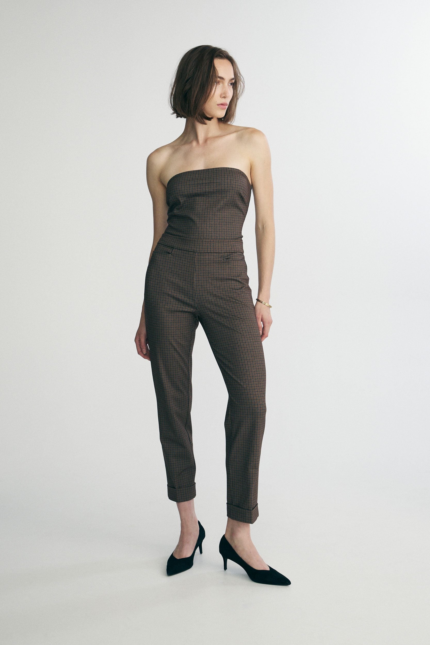 Pantalon extensible à taille élastique