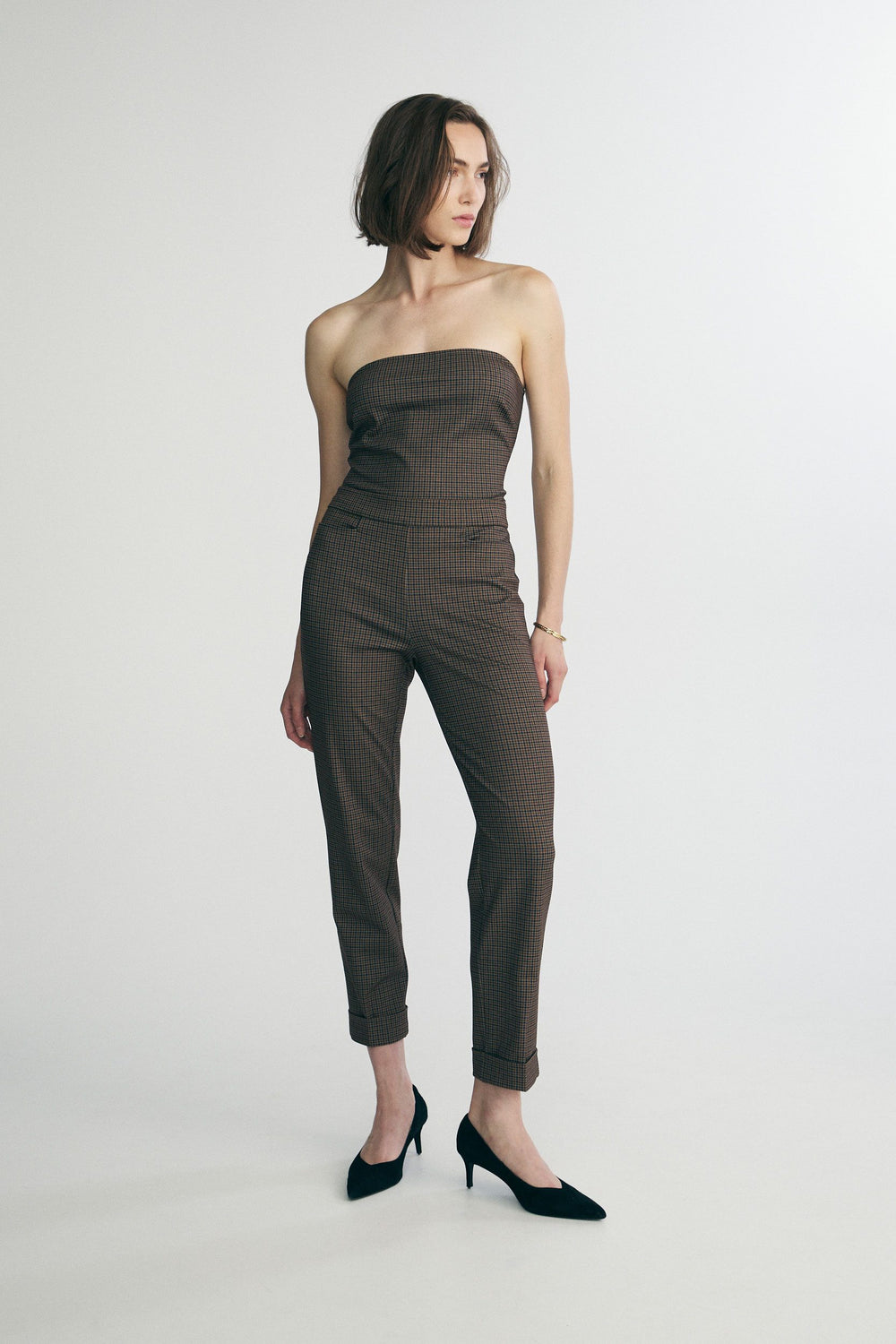 Pantalon extensible à taille élastique