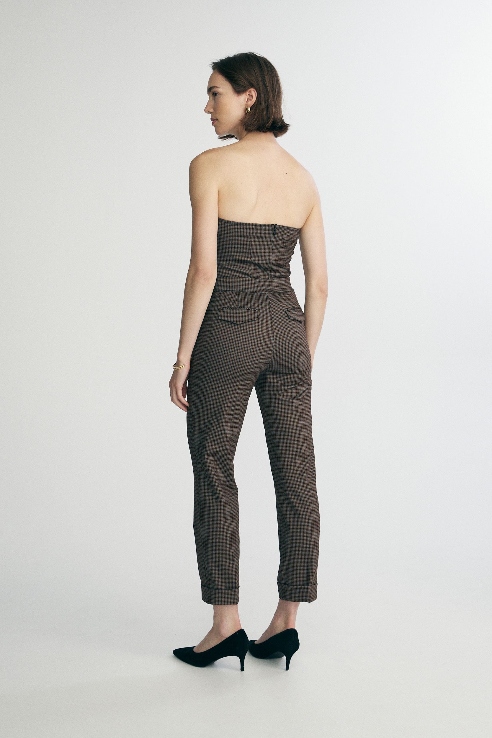 Pantalon extensible à taille élastique