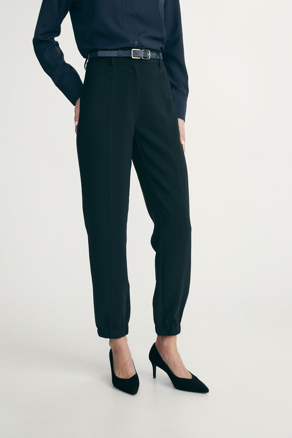 Pantalon à chevilles élastiques