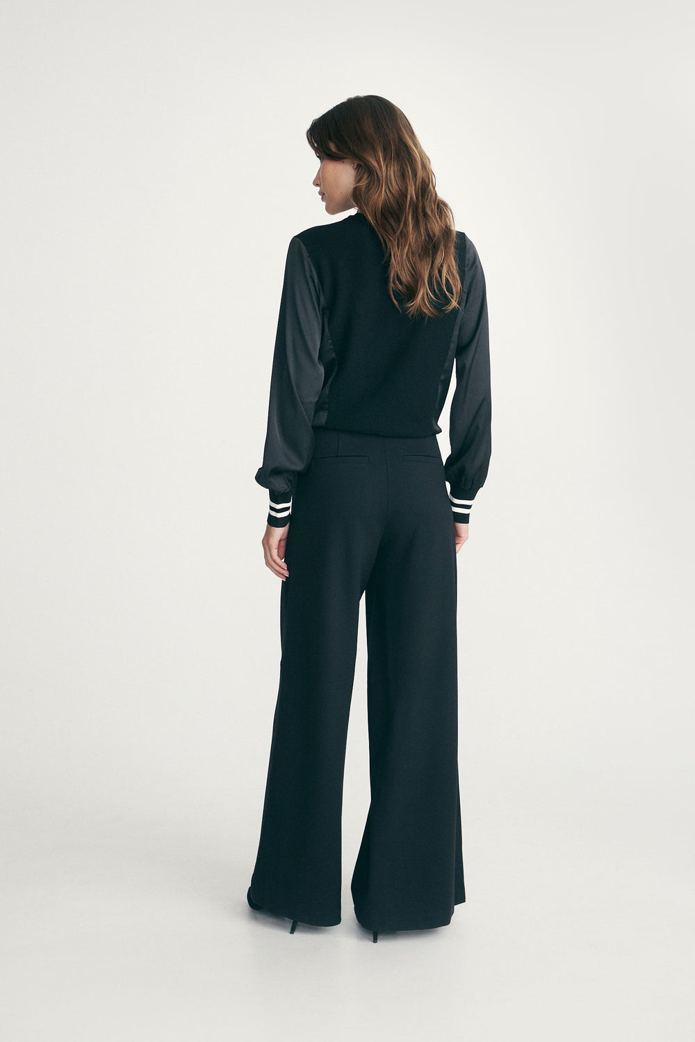 Pantalon avec bandes de satin