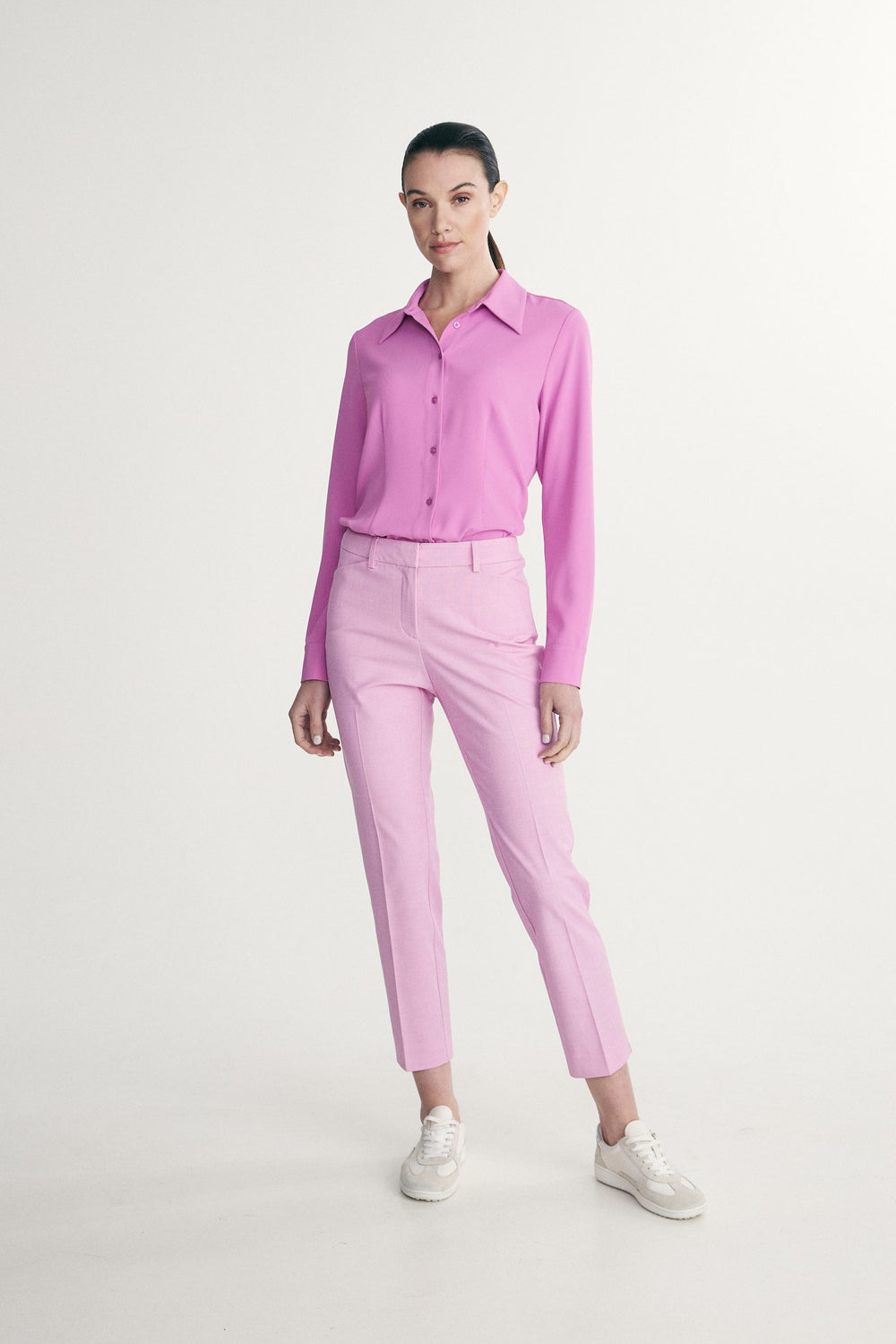 Straight cropped pants