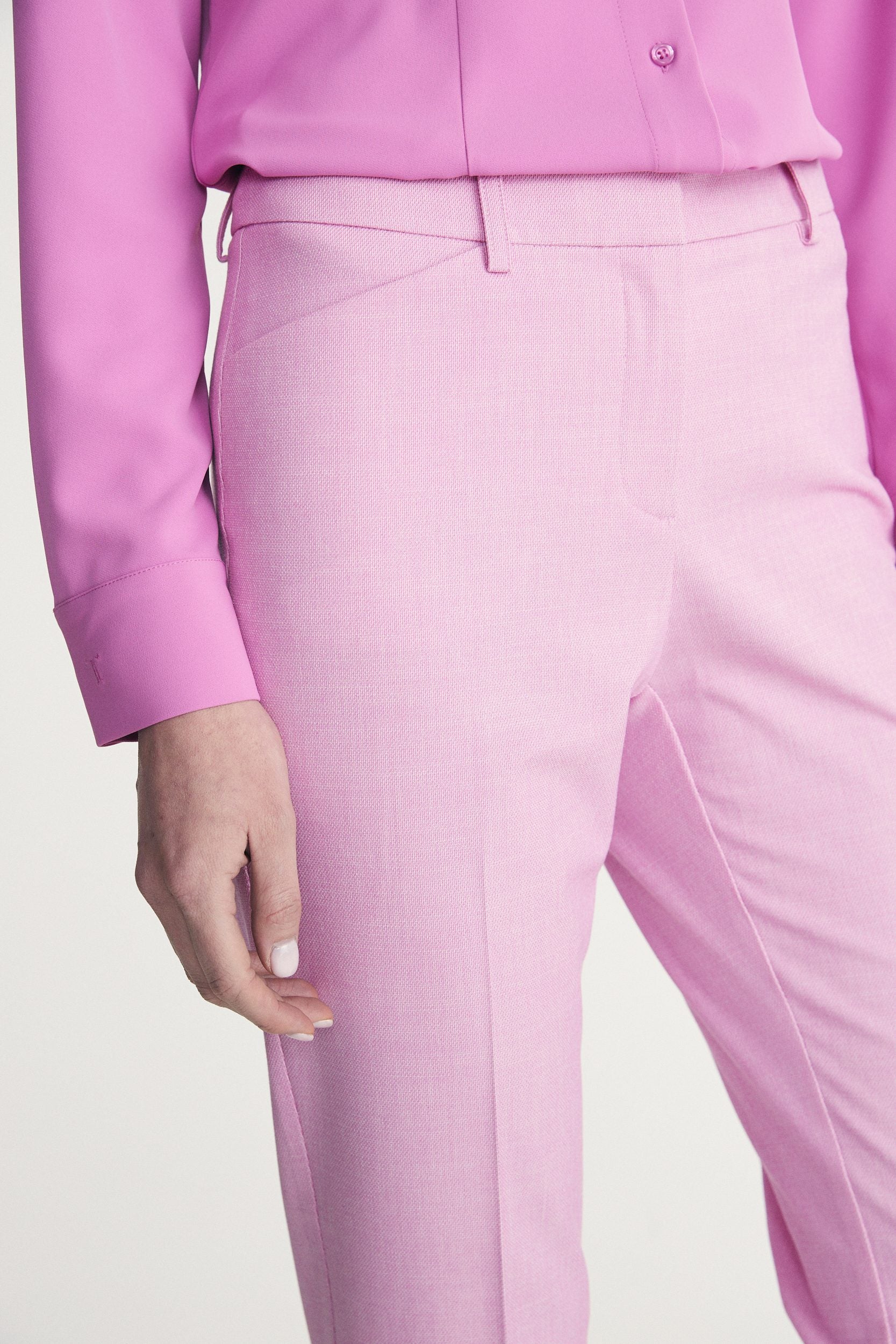 Straight cropped pants