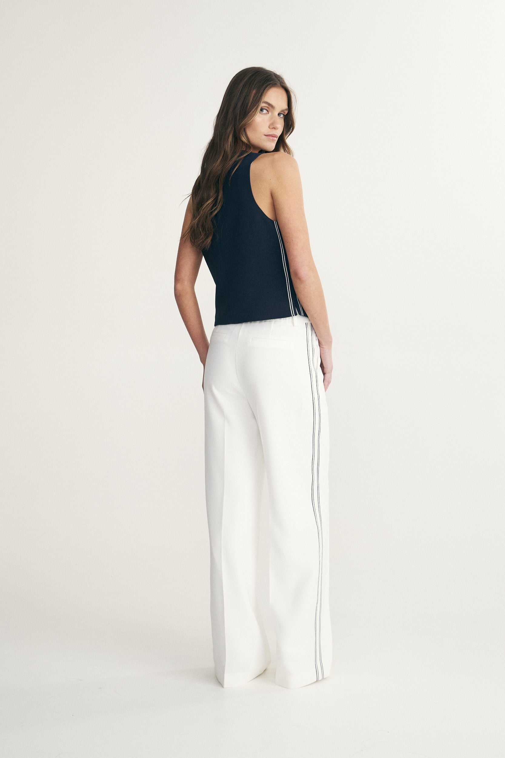 High waist Modern pant with ribbon