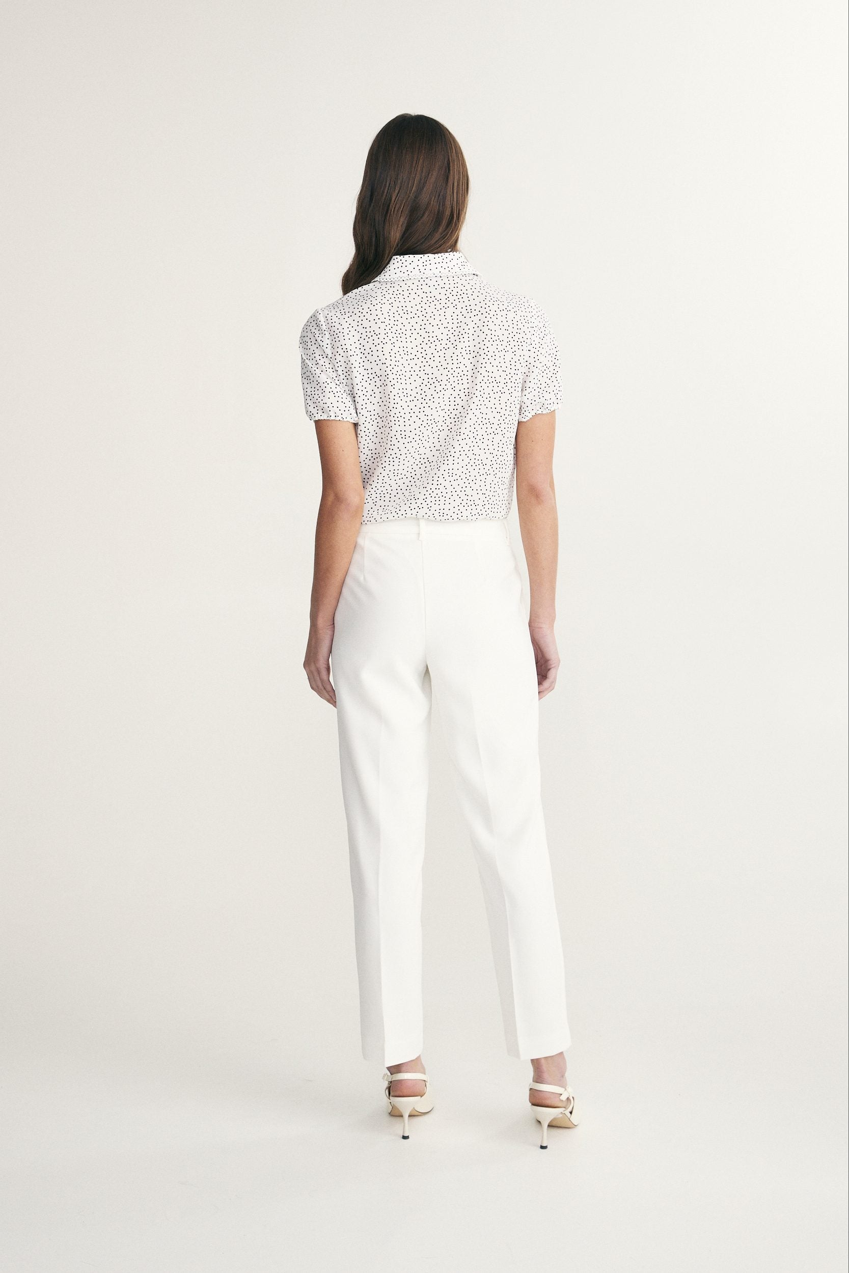 Pantalon droit écourté
